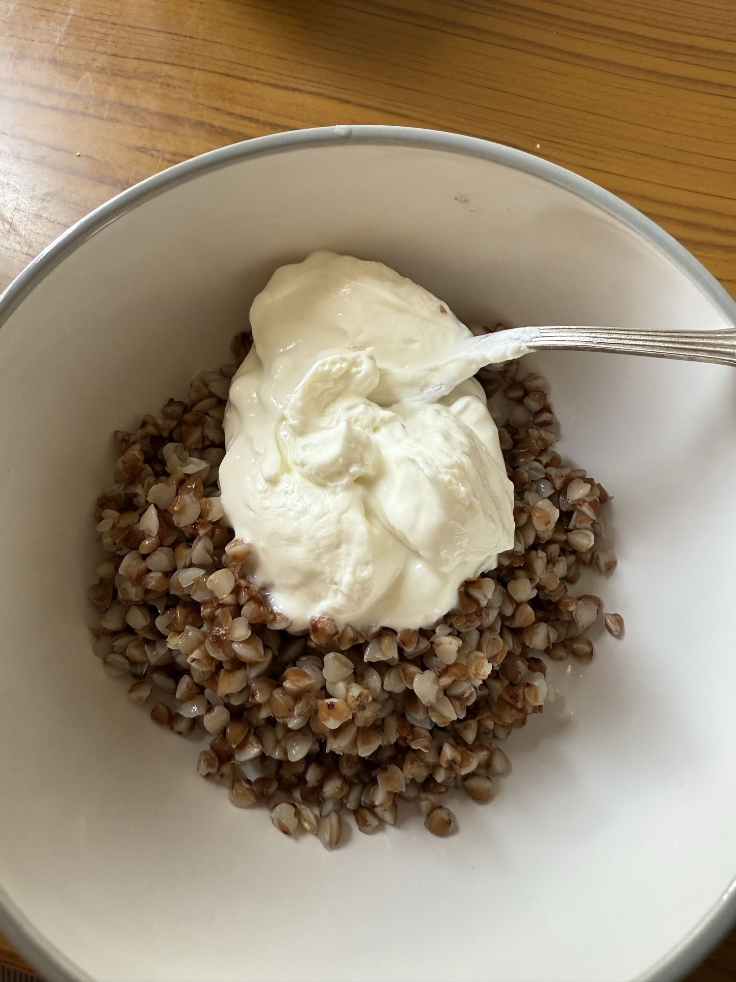 Buckwheat with Greek yogurt