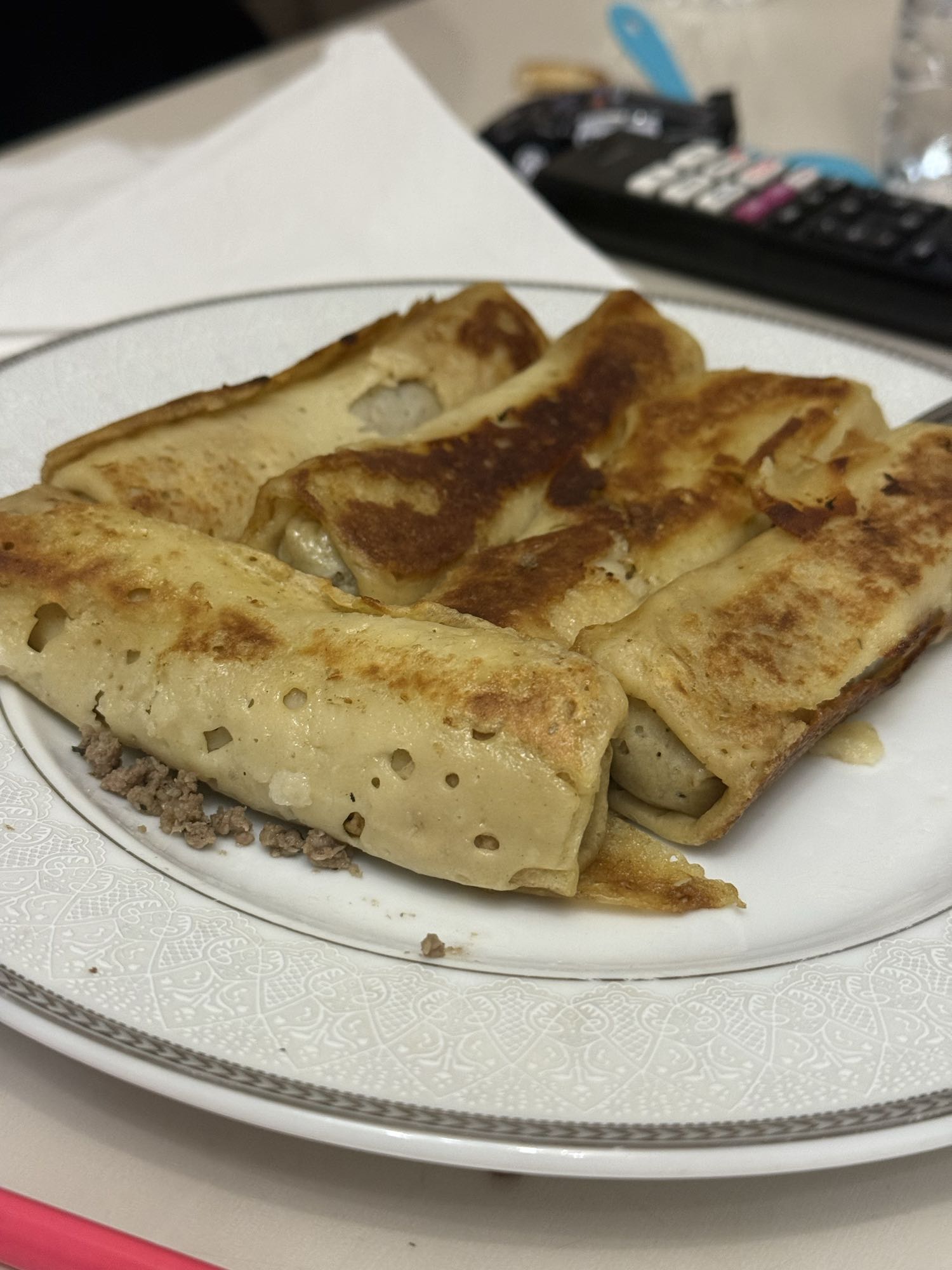 Stuffed Meat Crepes
