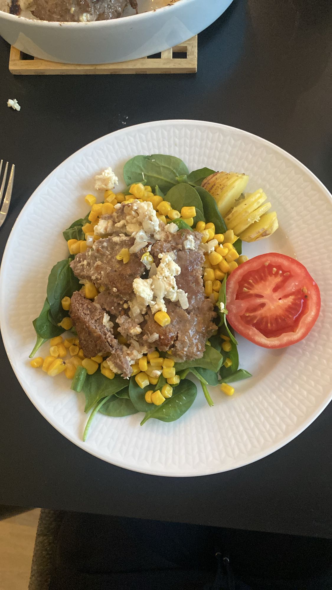 Köttfärslimpa med grönsaker