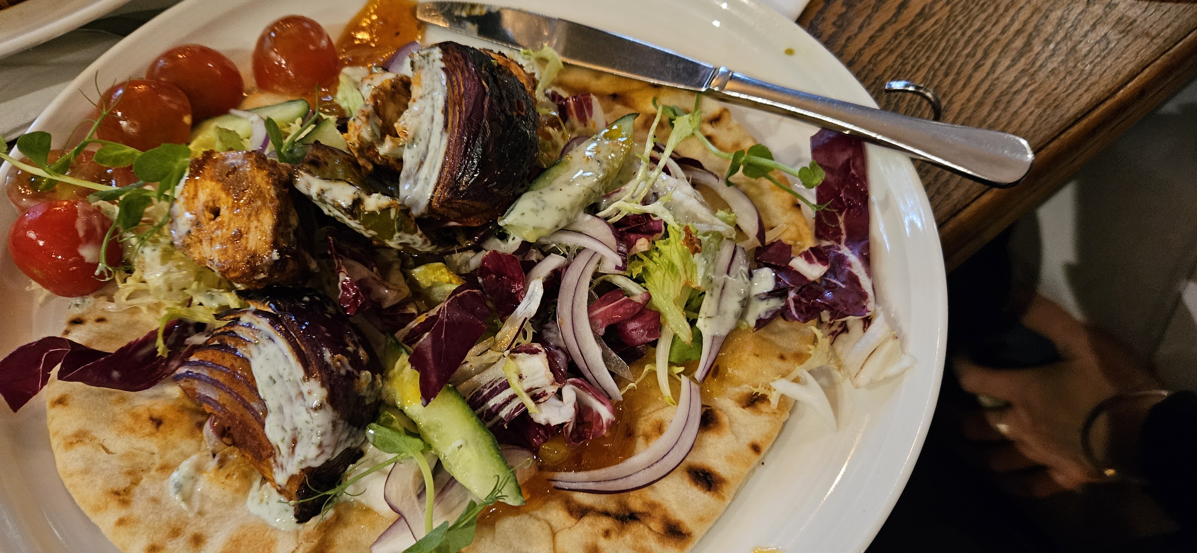 Grilled Chicken Flatbread