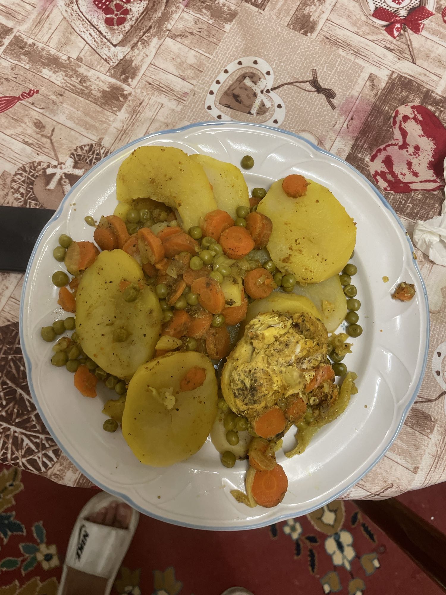 Chicken veggie plate