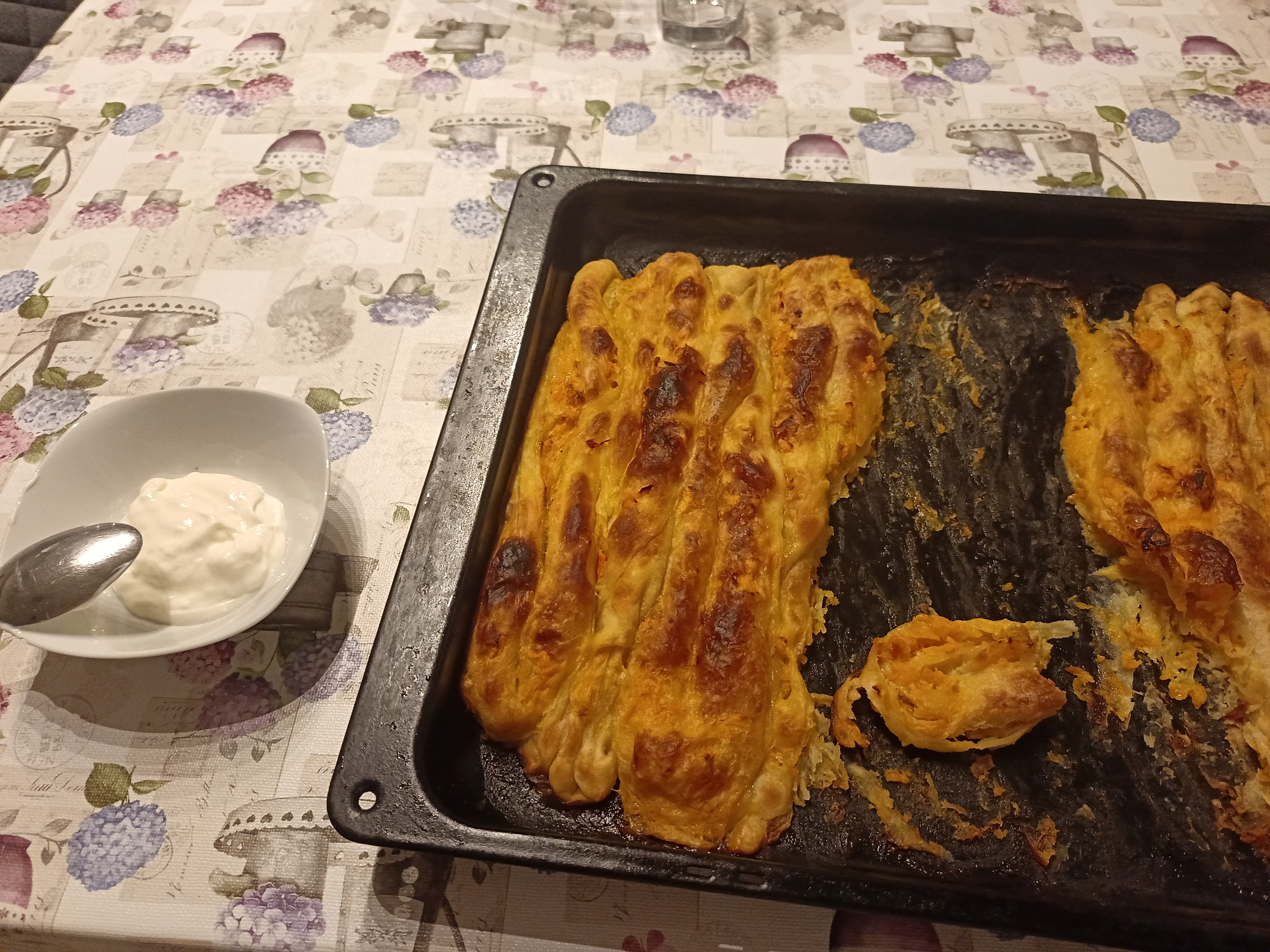 Cheese Borek with Yogurt