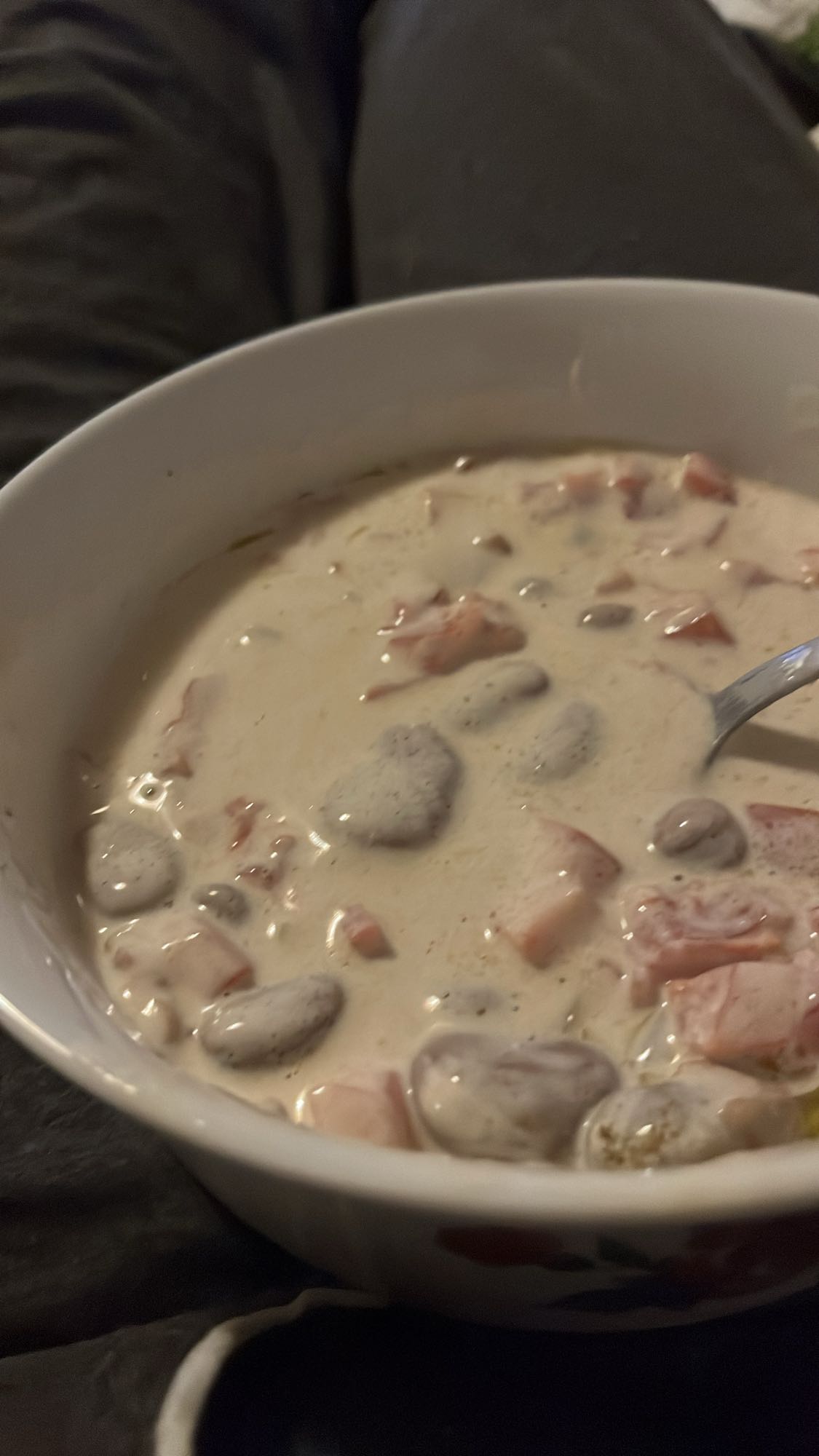 Bohnensalat mit Sahnesoße