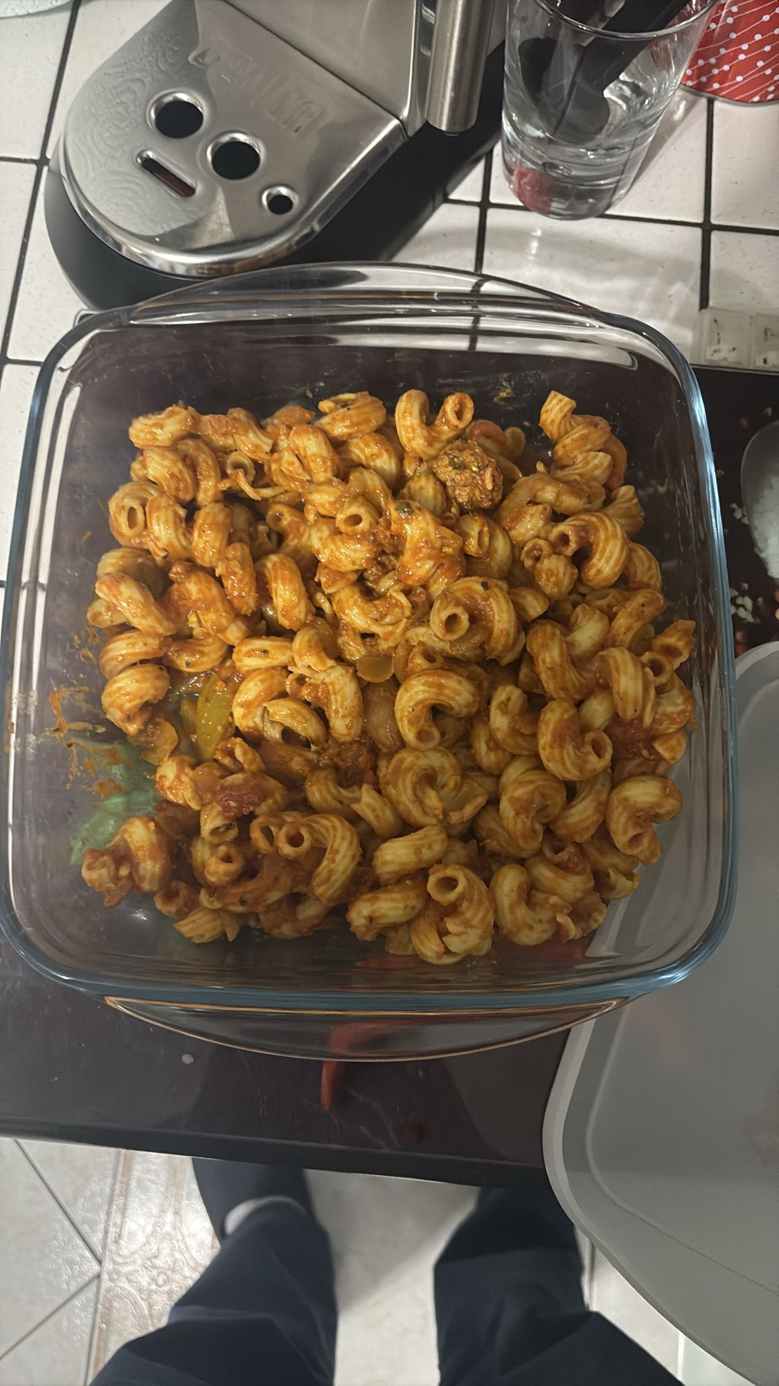 Pâtes sauce tomate et viande