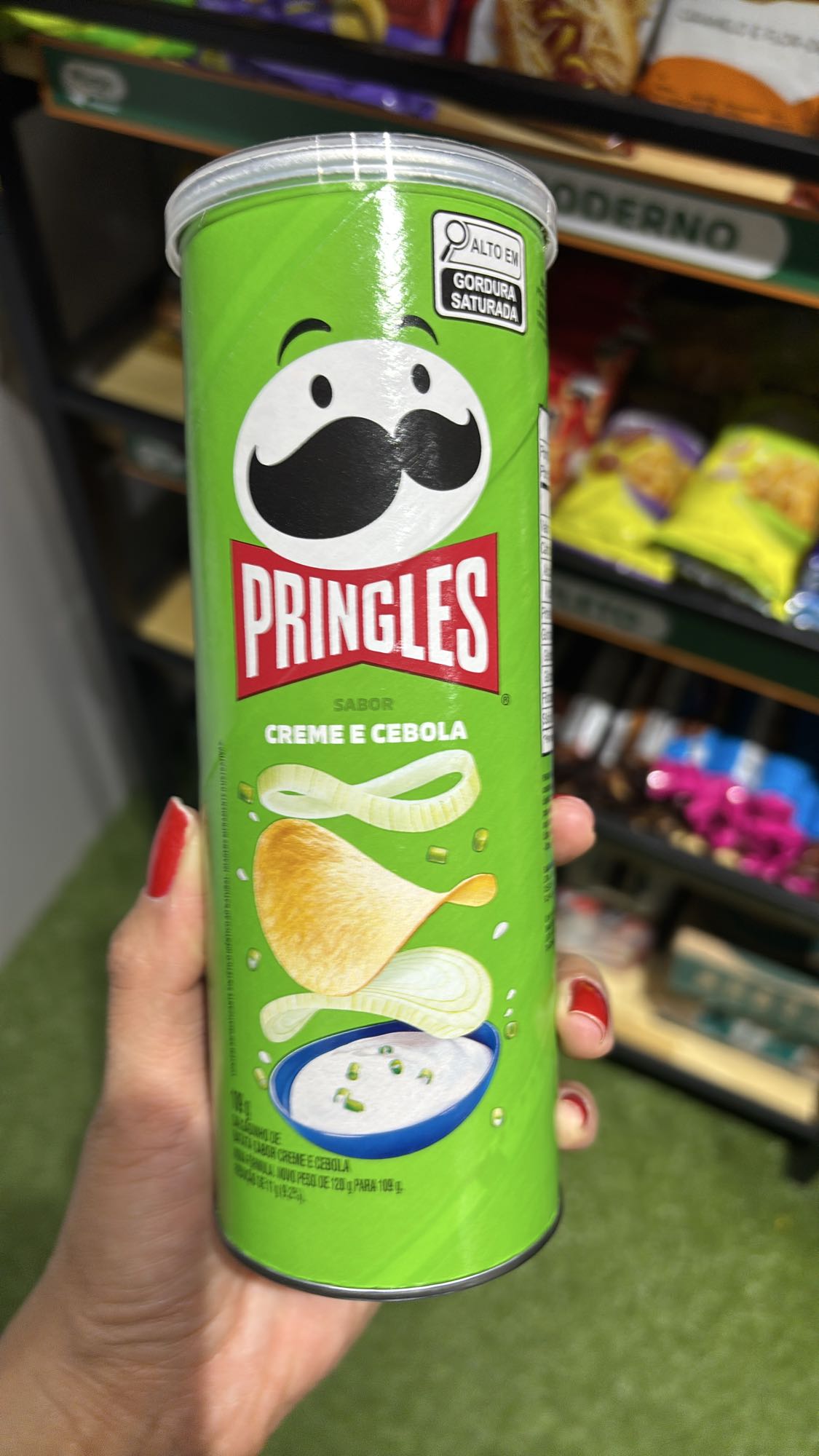 Pringles creme e cebola