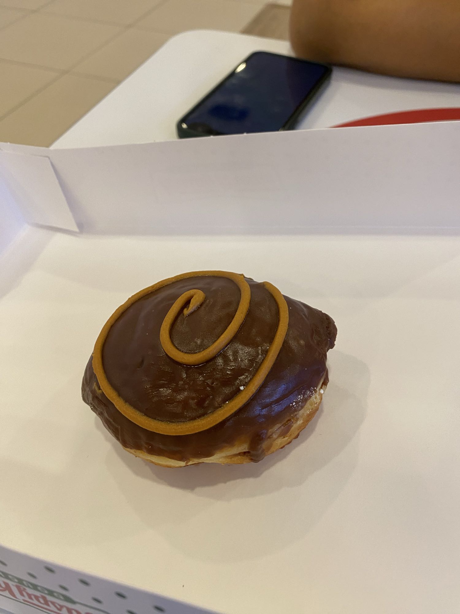 donut relleno chocolate