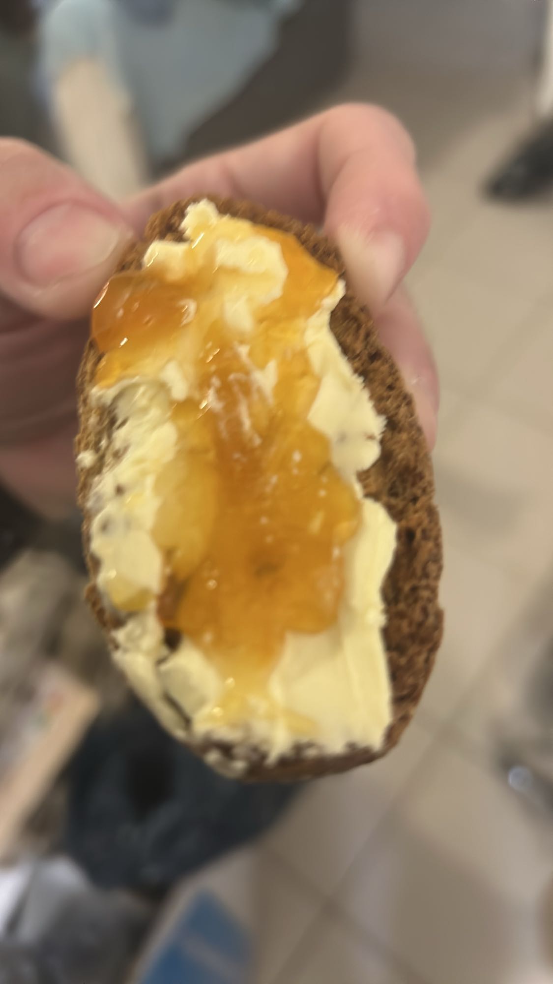 Tartine confiture beurre