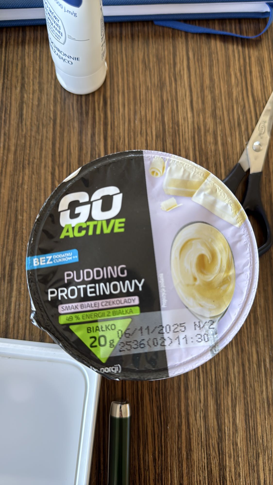 Pudding biała czekolada