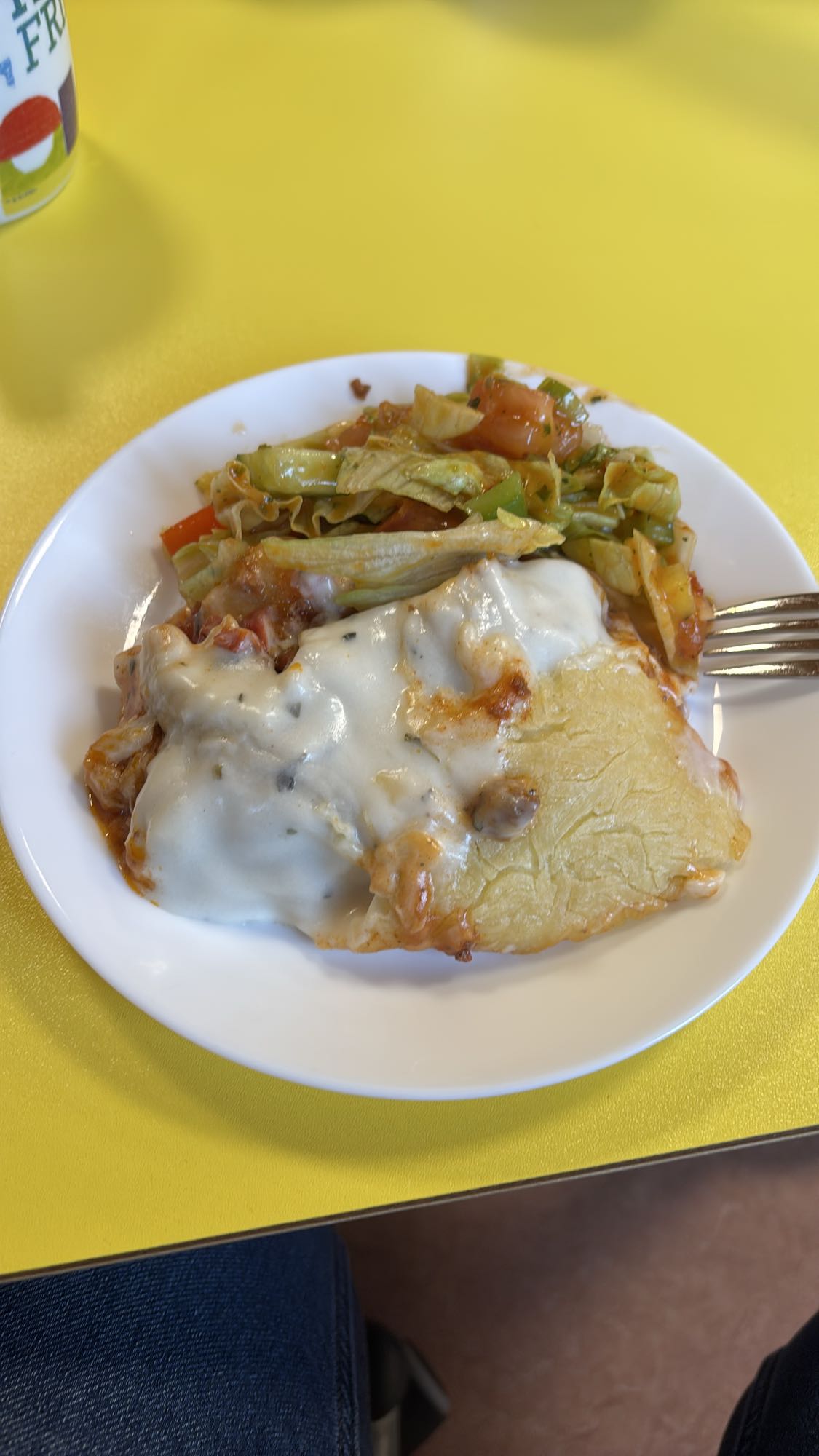 Gratin ve sebzeli tabak