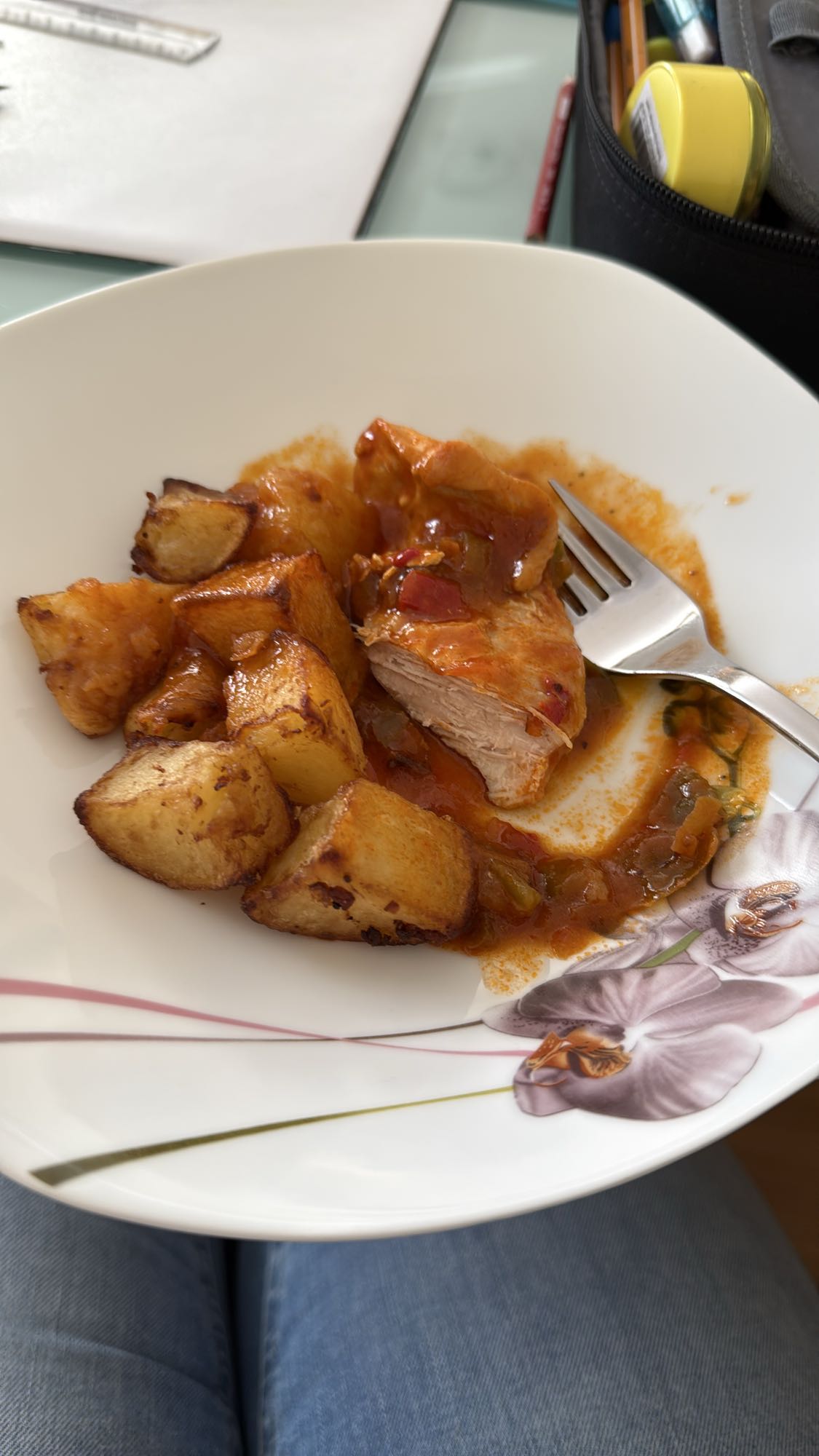 Hähnchen mit Kartoffeln