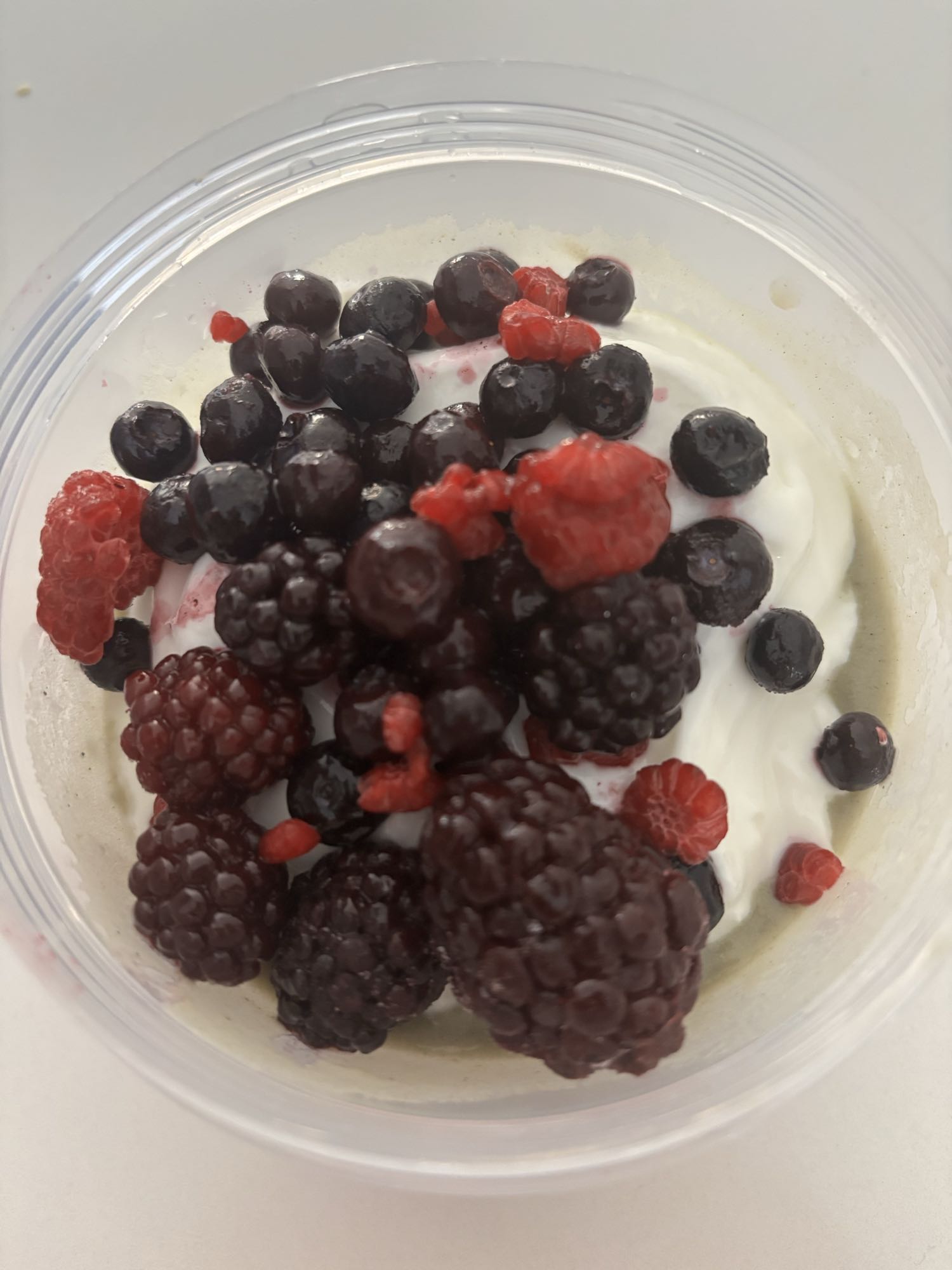 Yaourt aux fruits rouges