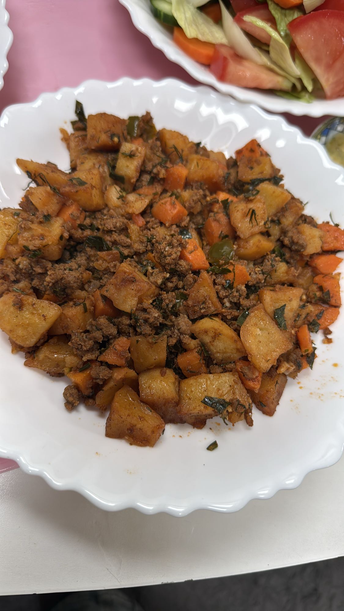 Potetgryte med kjøttdeig