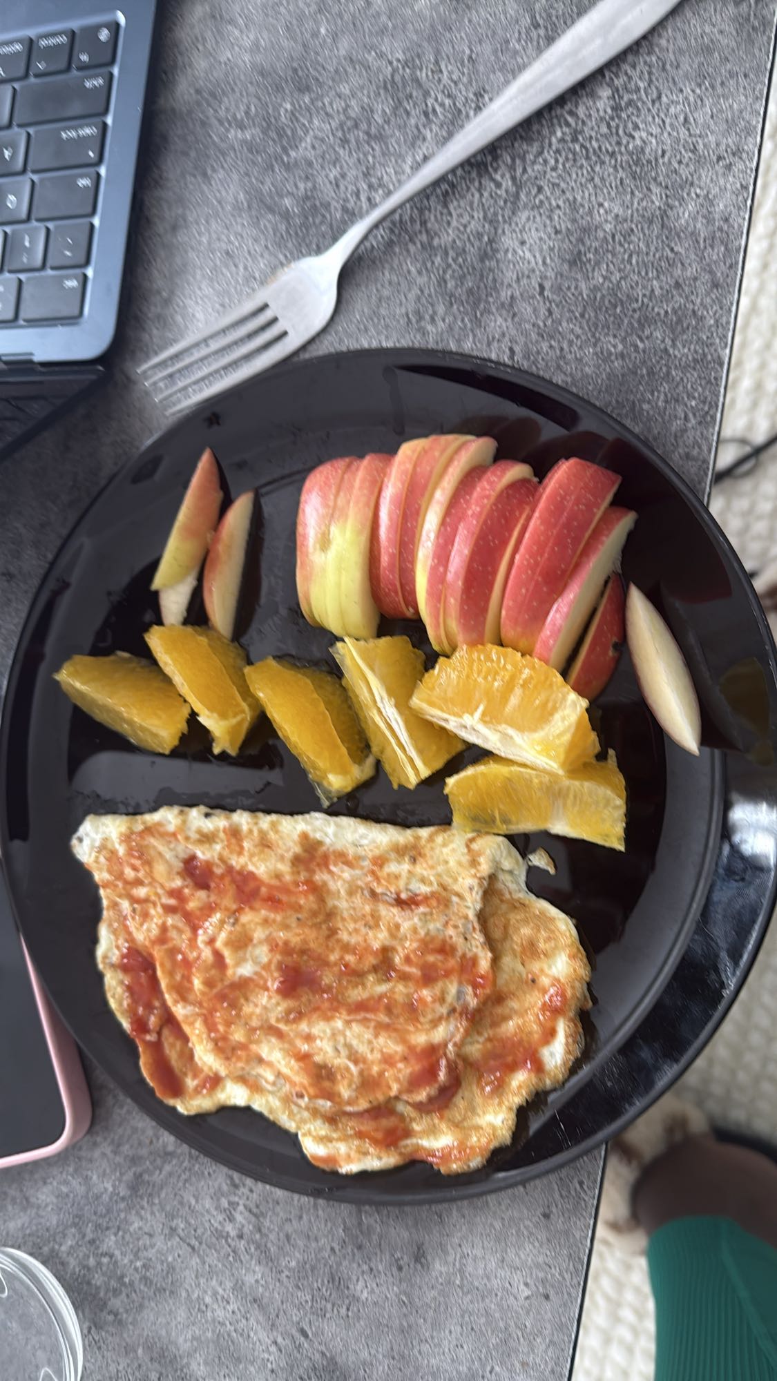 Egg white omelette & fruits