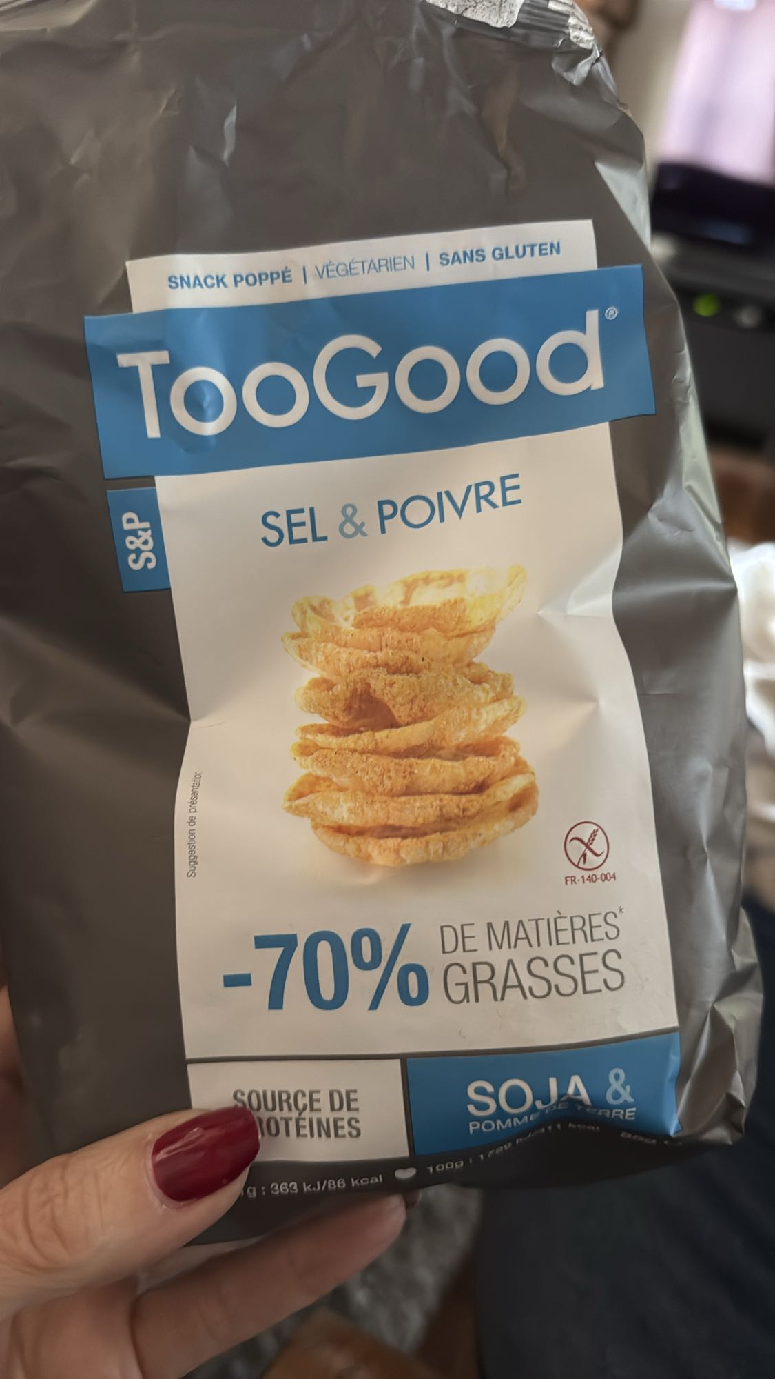 Soja chips zout & peper