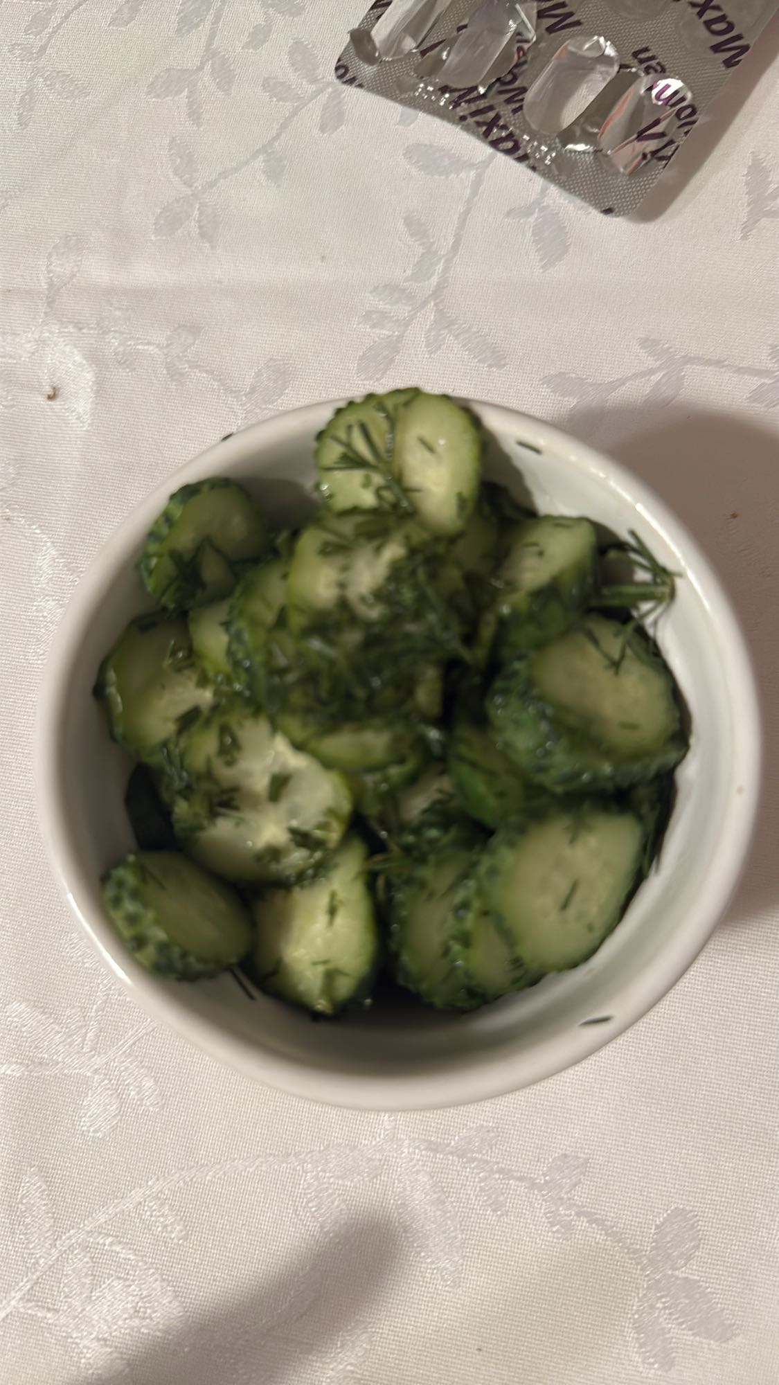 Cucumber dill salad