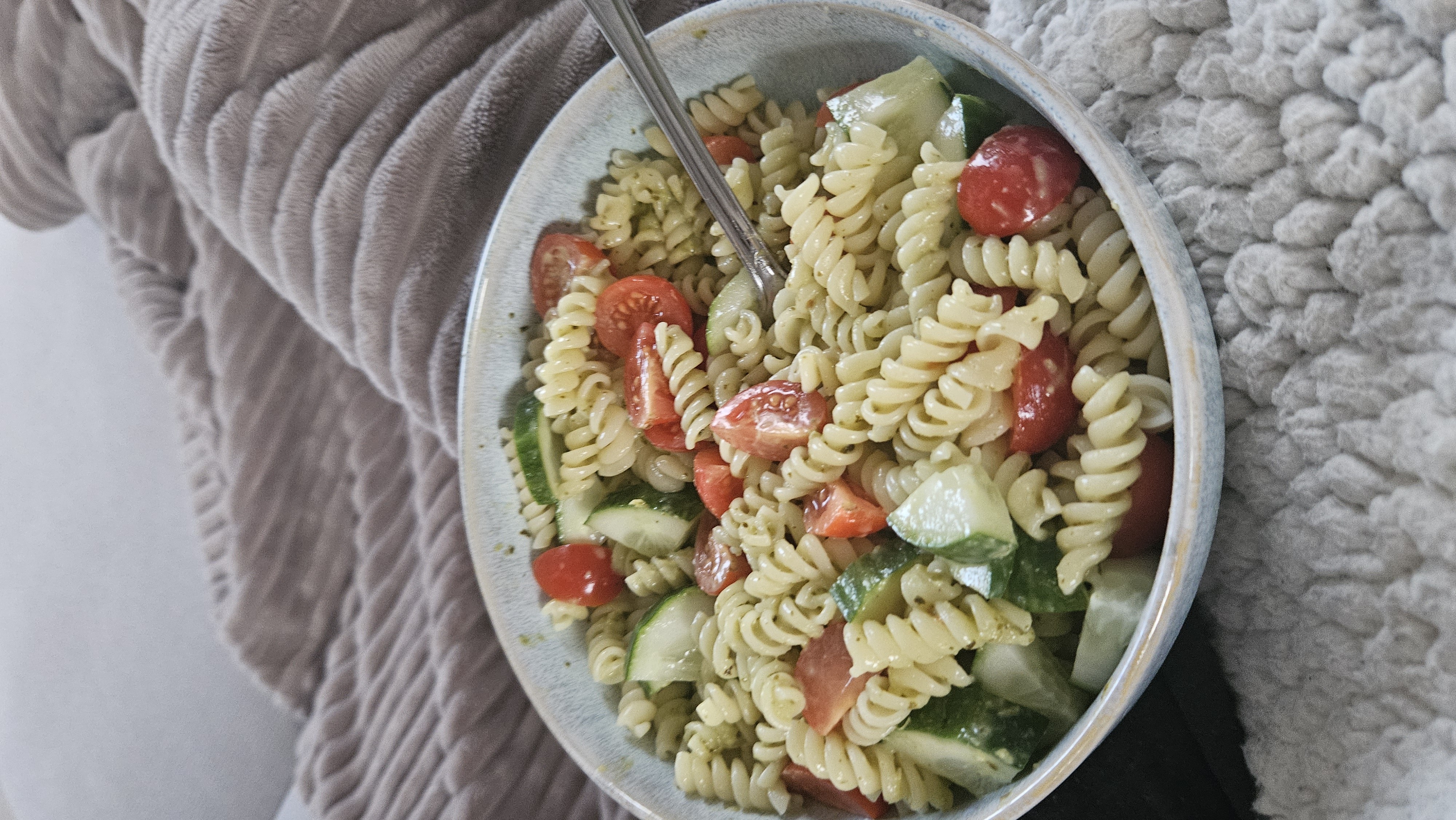 Pasta salade met groenten
