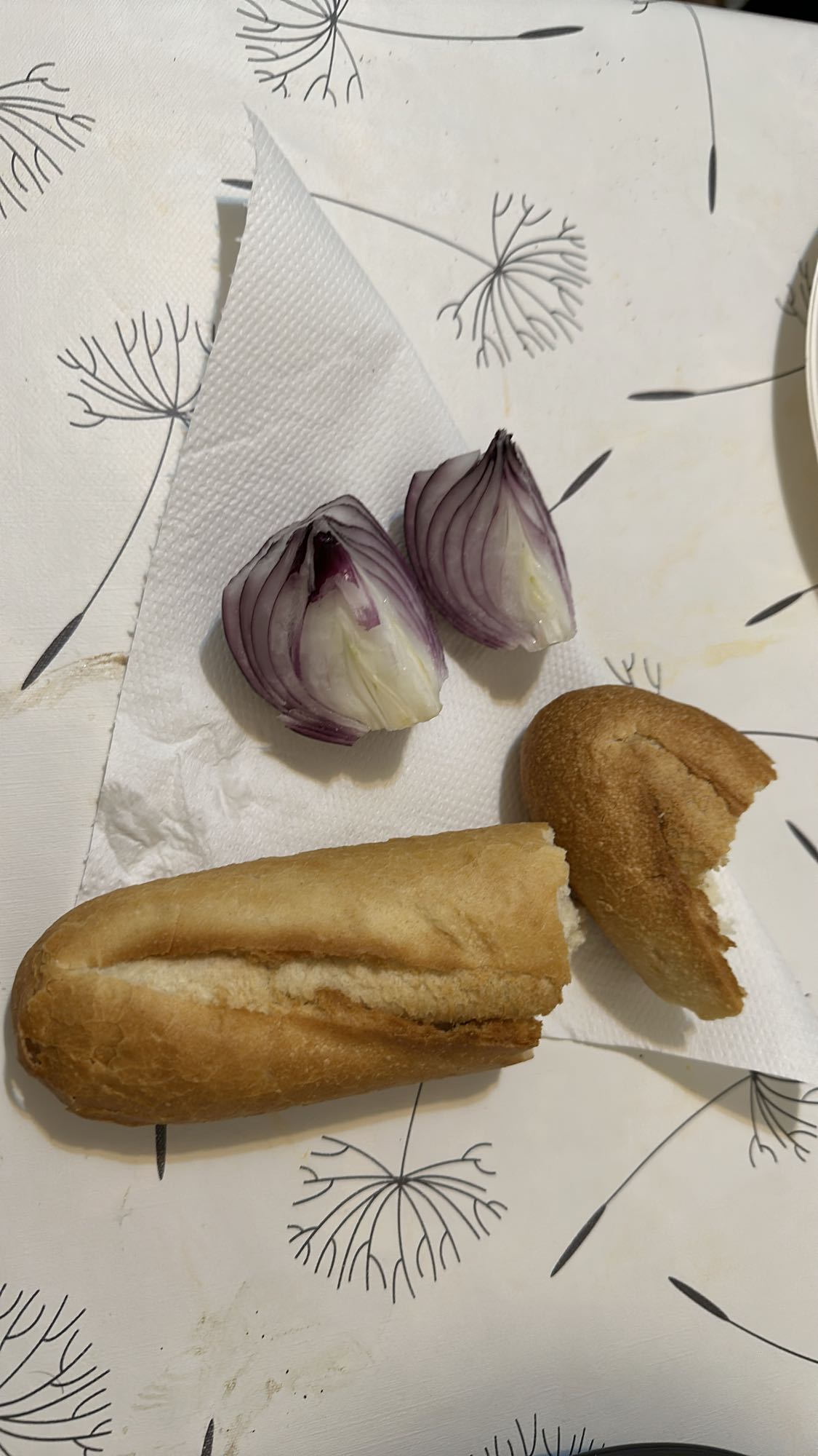 Bread and Onion Snack