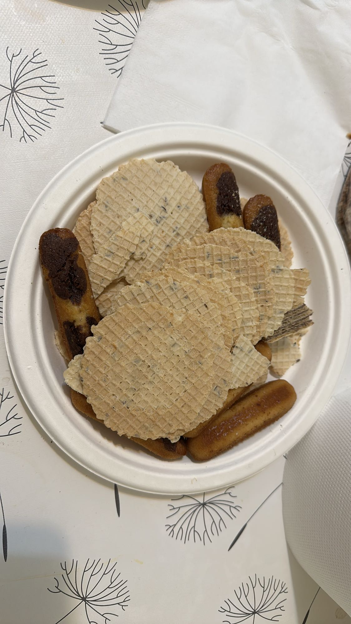 Wafers and sponge fingers