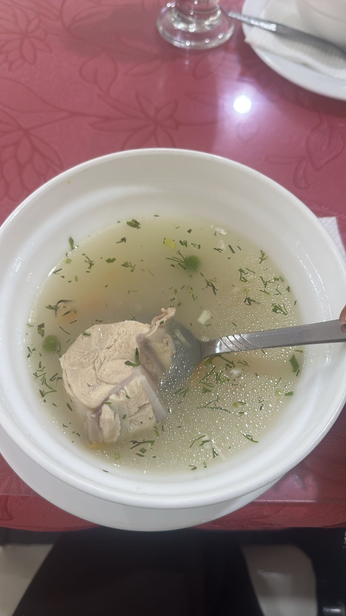 sopa de pollo casera