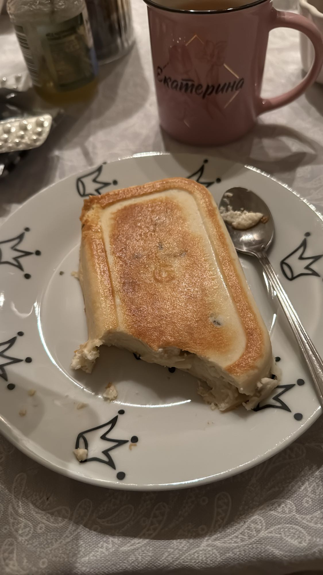 Cottage Cheese Casserole with Pear