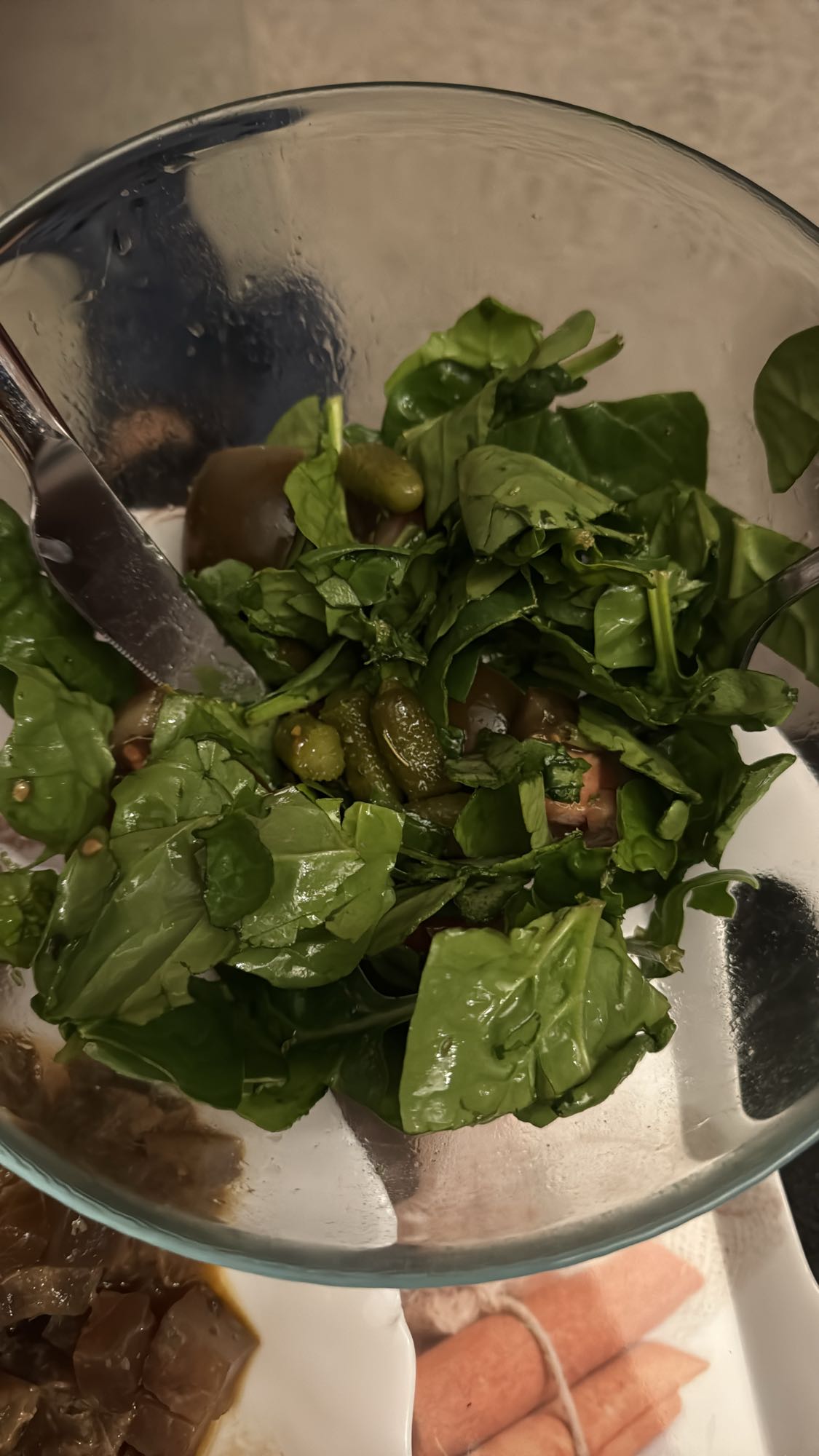 ensalada de espinaca