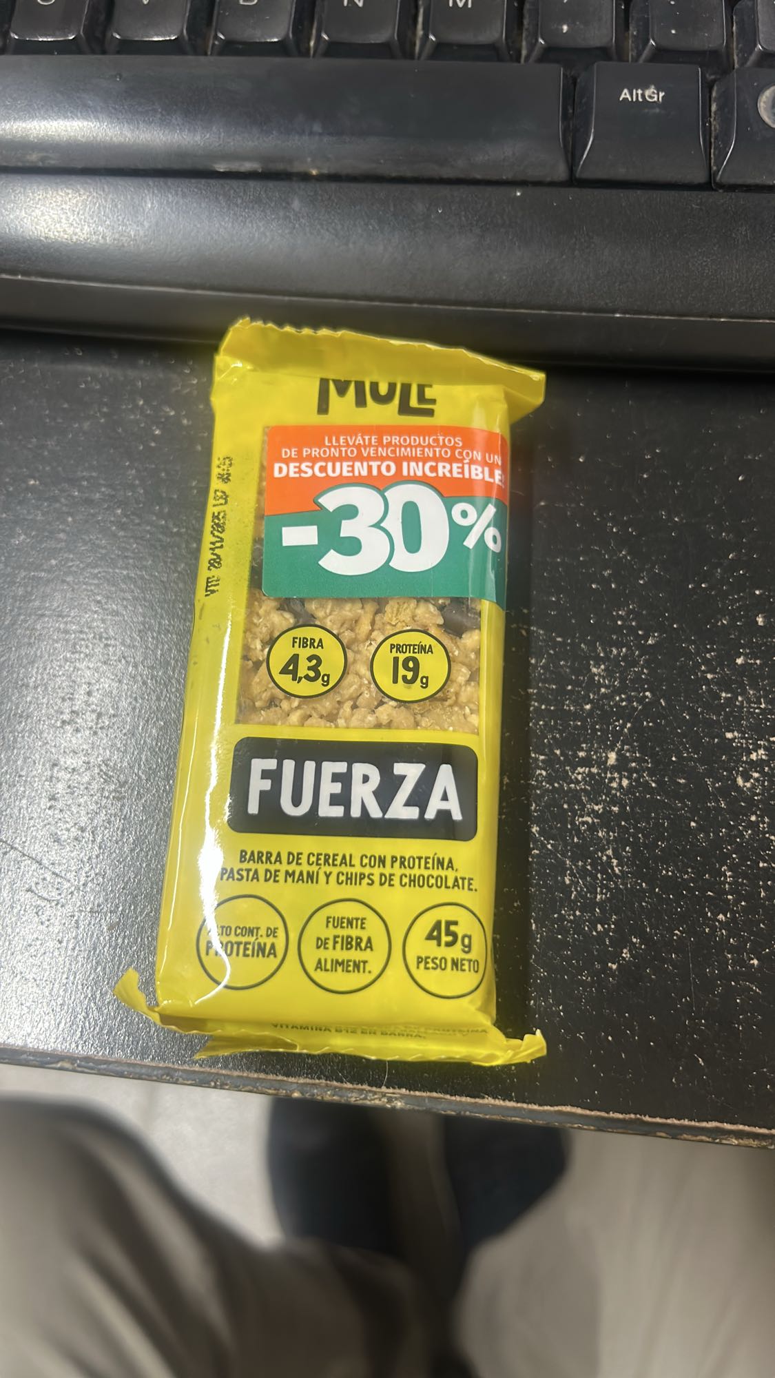 Barra de cereal fuerza