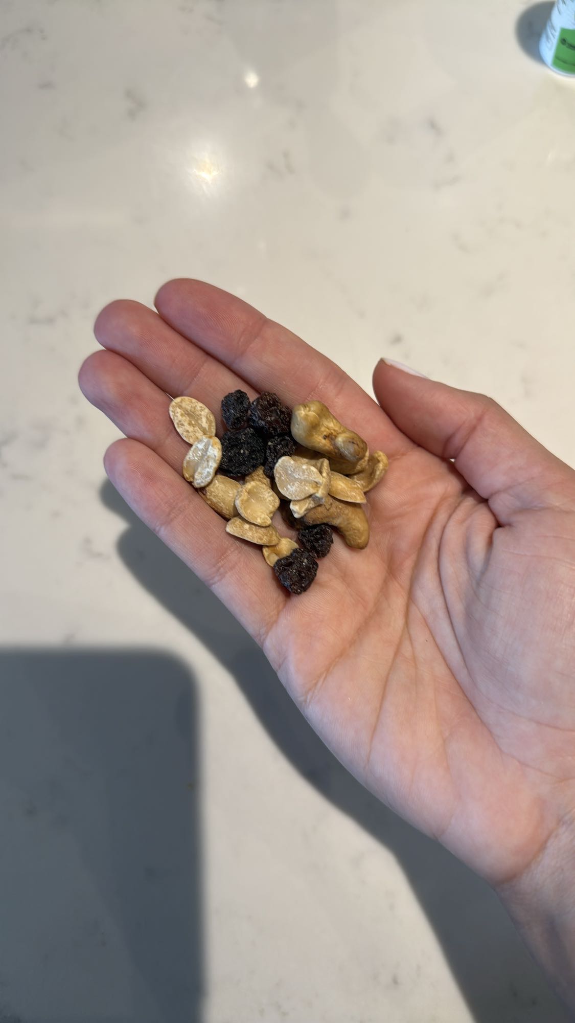 Handful of trail mix