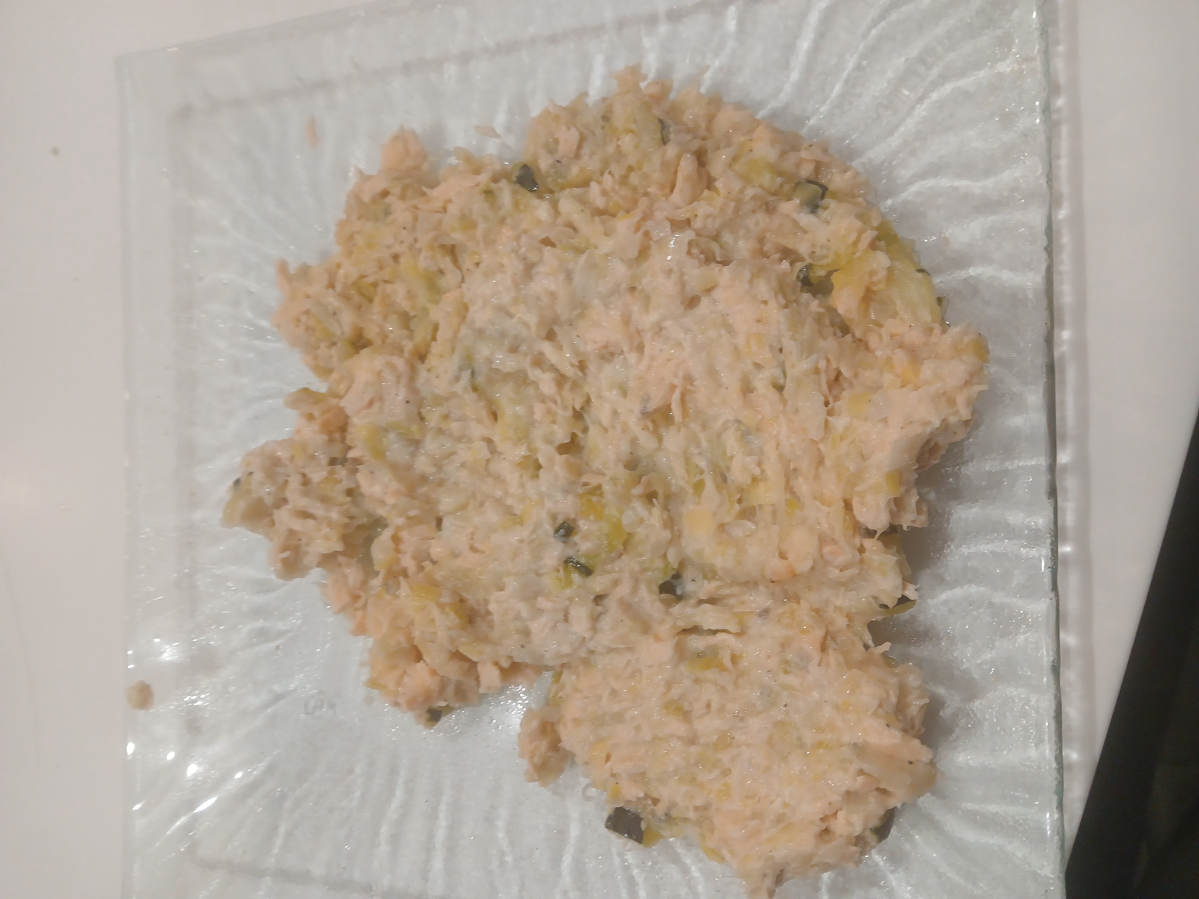 Galette saumon courgette