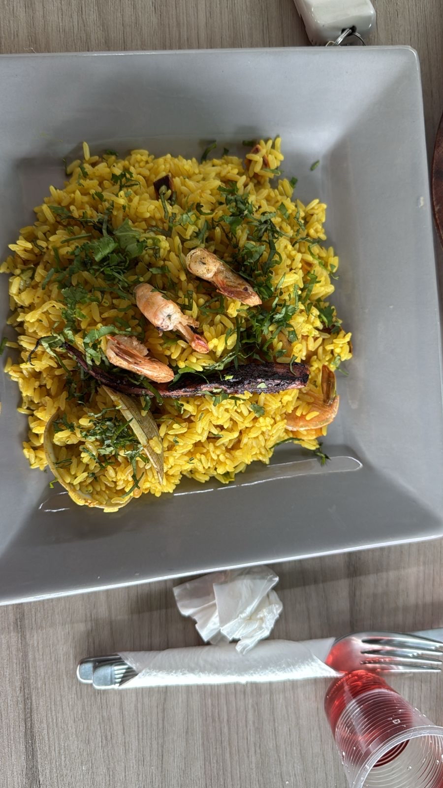 arroz con camarones