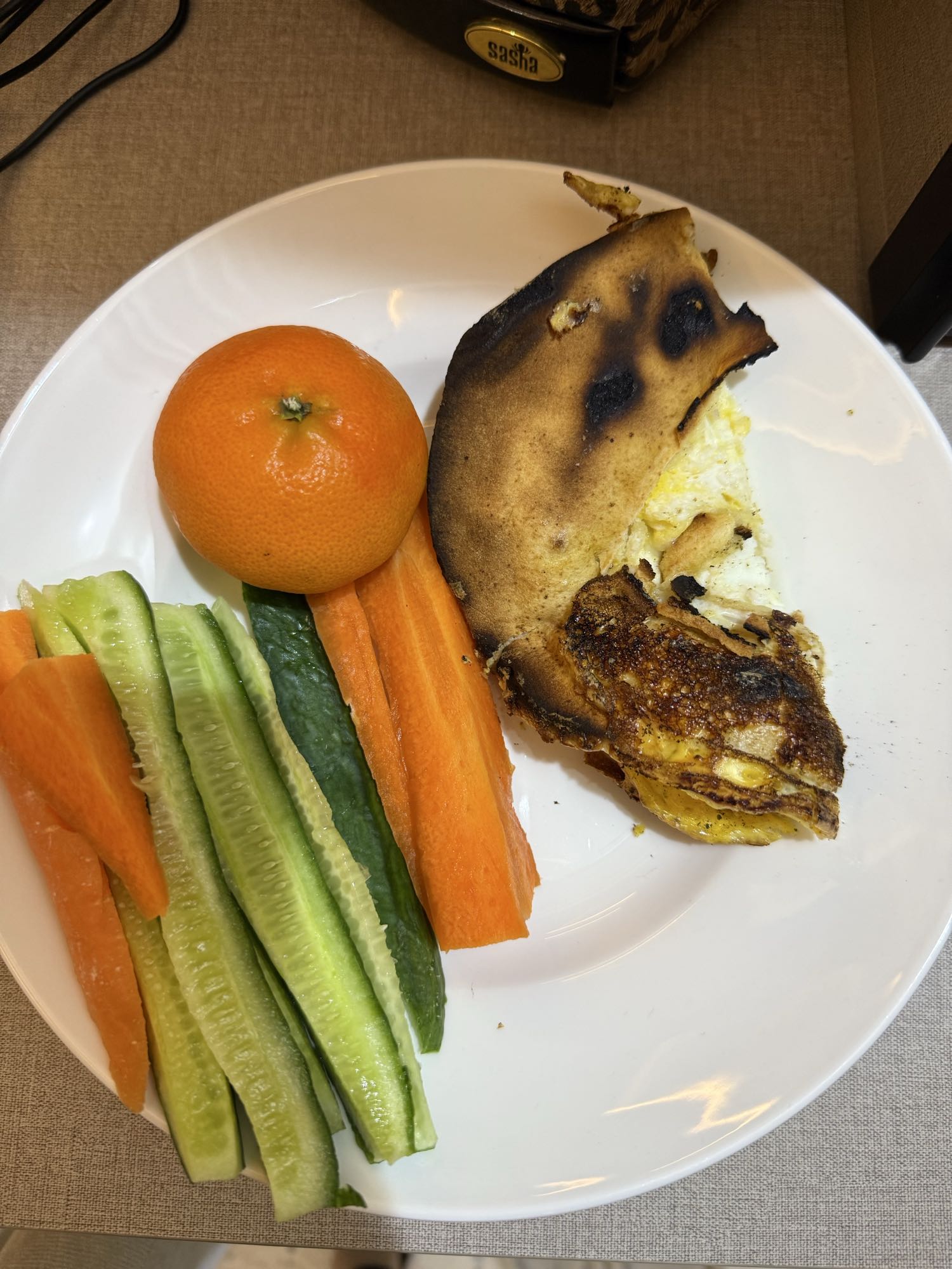 Egg wrap with veggies