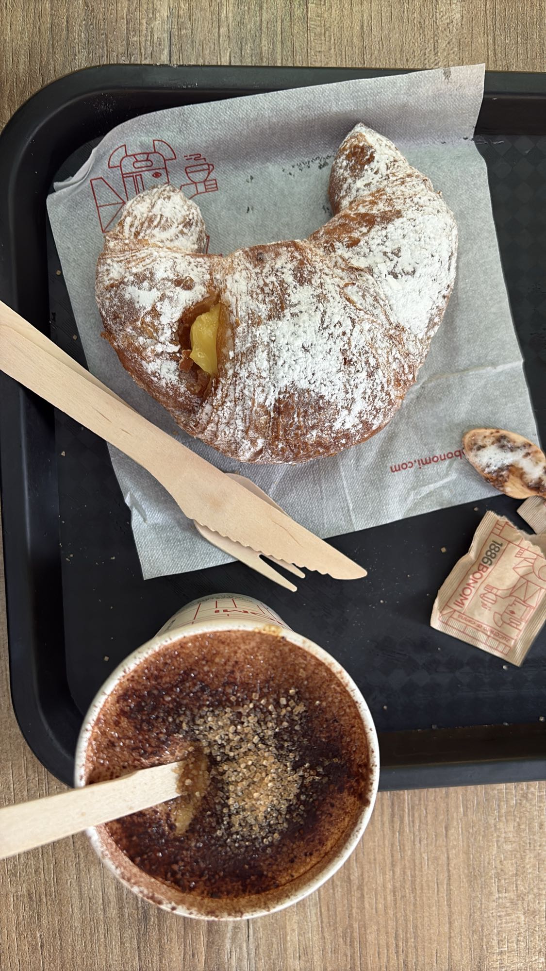 Croissant and Hot Chocolate