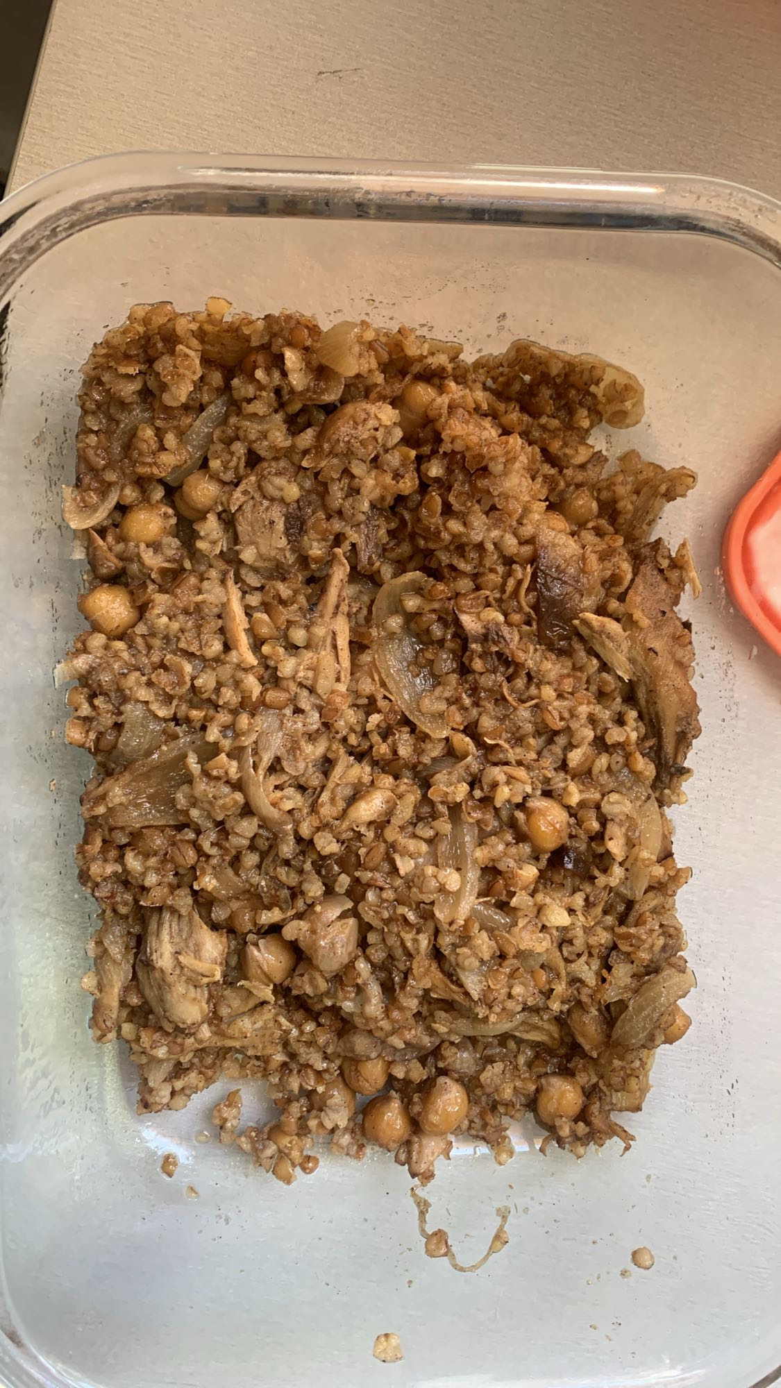 Chicken lentil bulgur mix