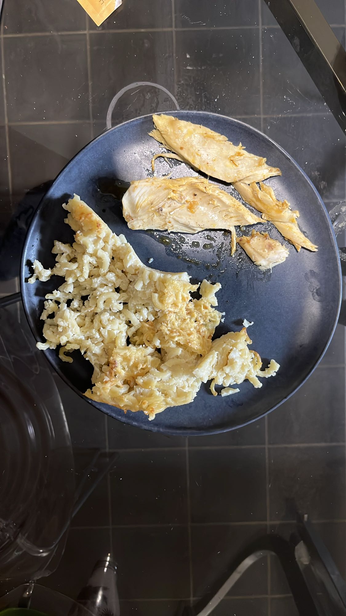 Poulet et gratin de pâtes