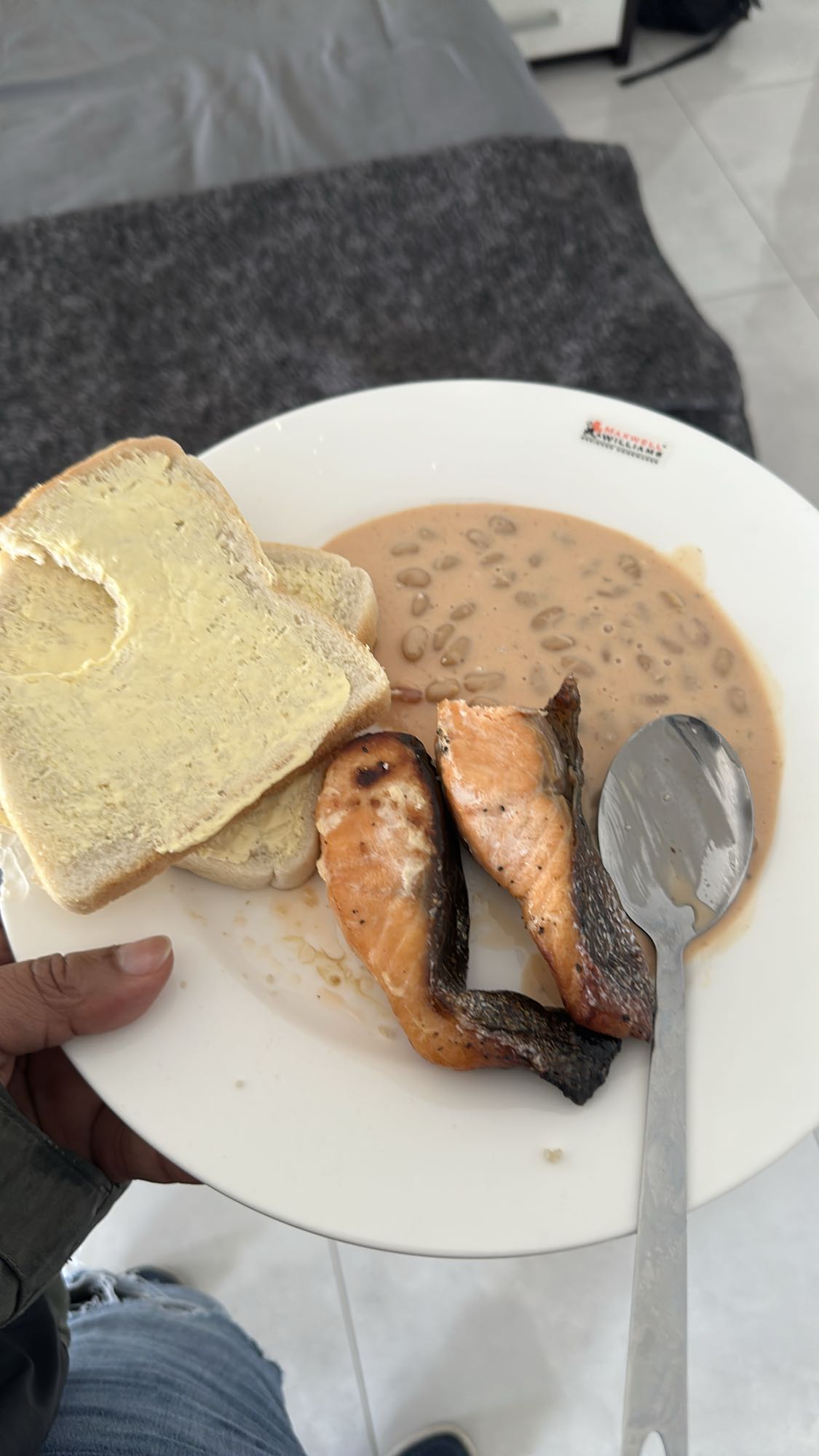Salmon, Beans & Toast