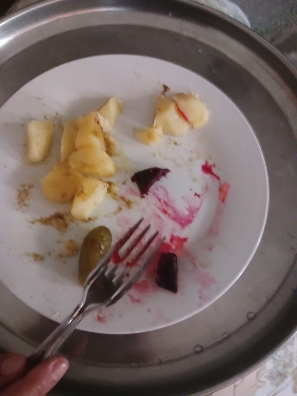 salade de pommes et betteraves