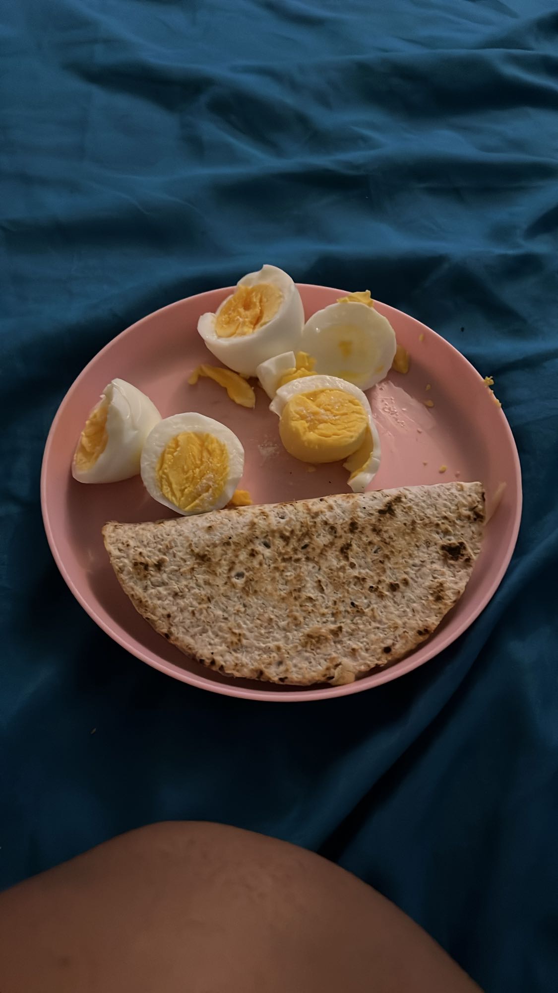 Huevos con pan integral