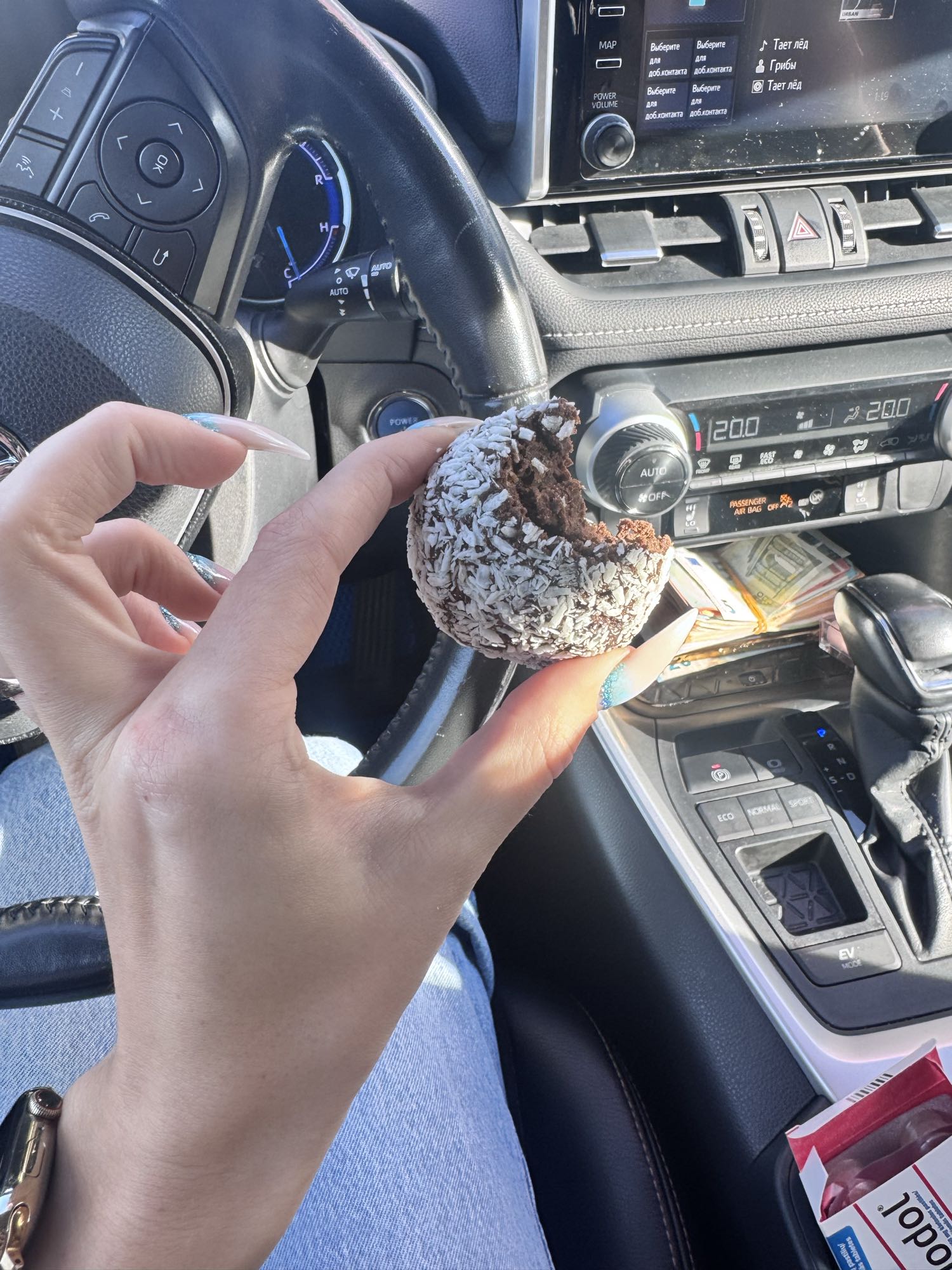 шоколадный шар с кокосом