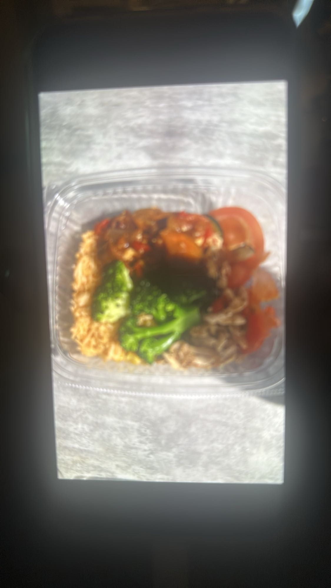 Chicken rice veggie bowl