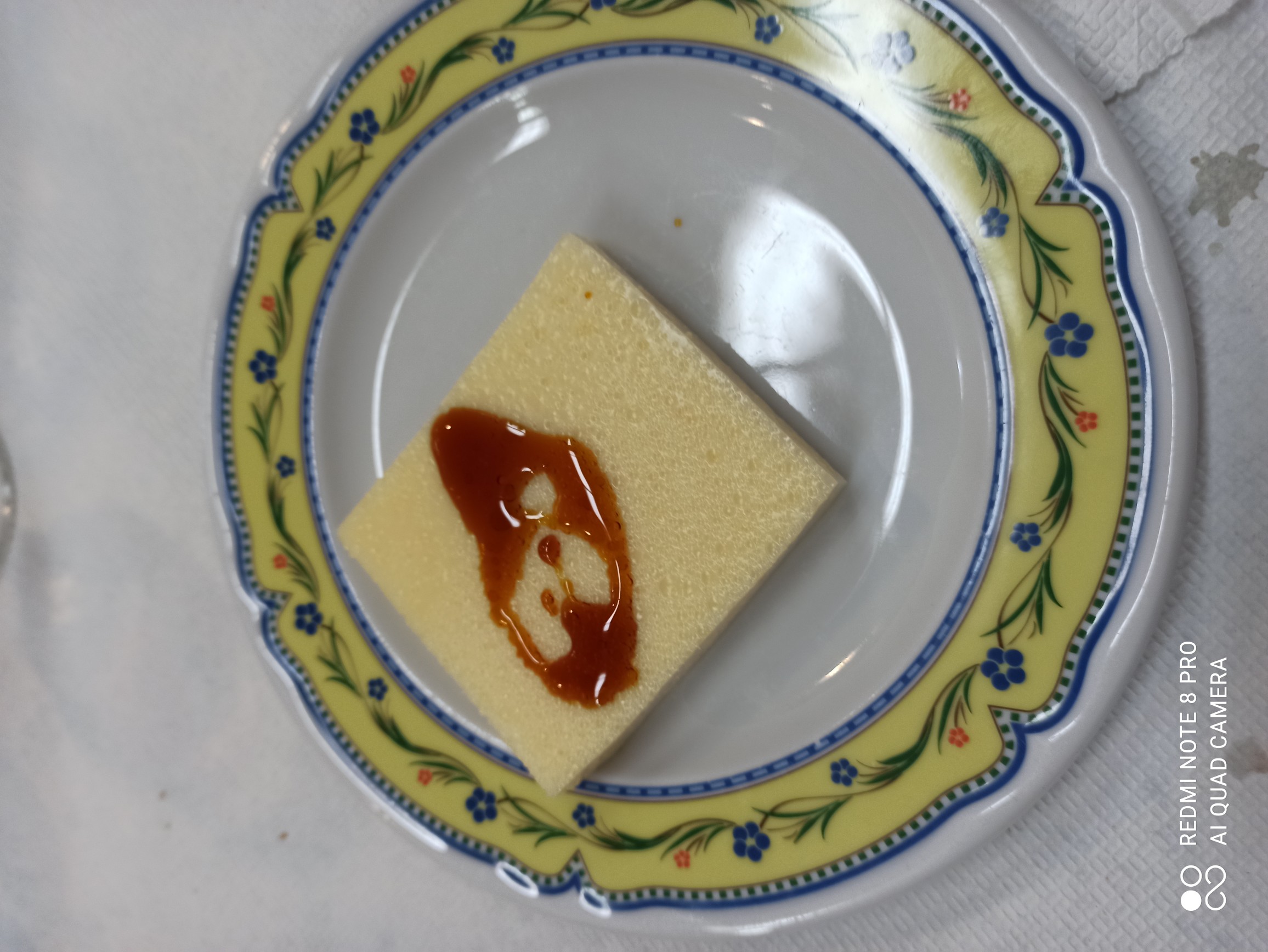 Semolina pudding with syrup
