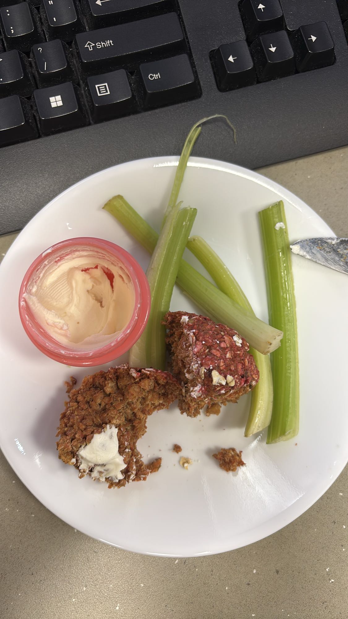 Collation céleri et pain