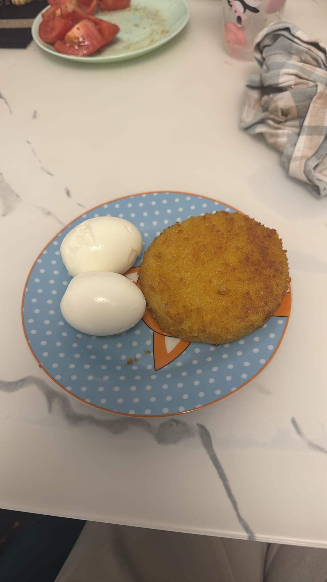 яйца и котлета