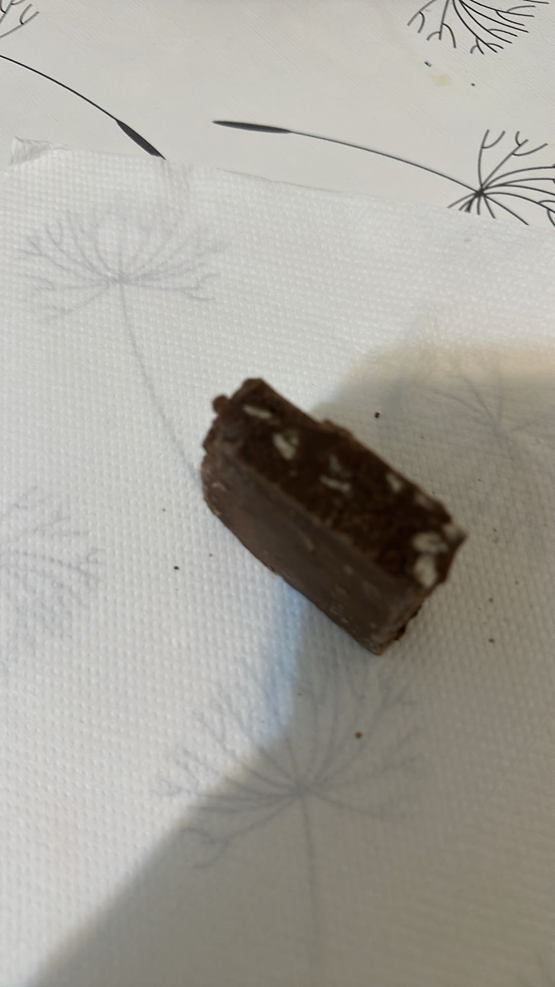 Chocolate bar piece