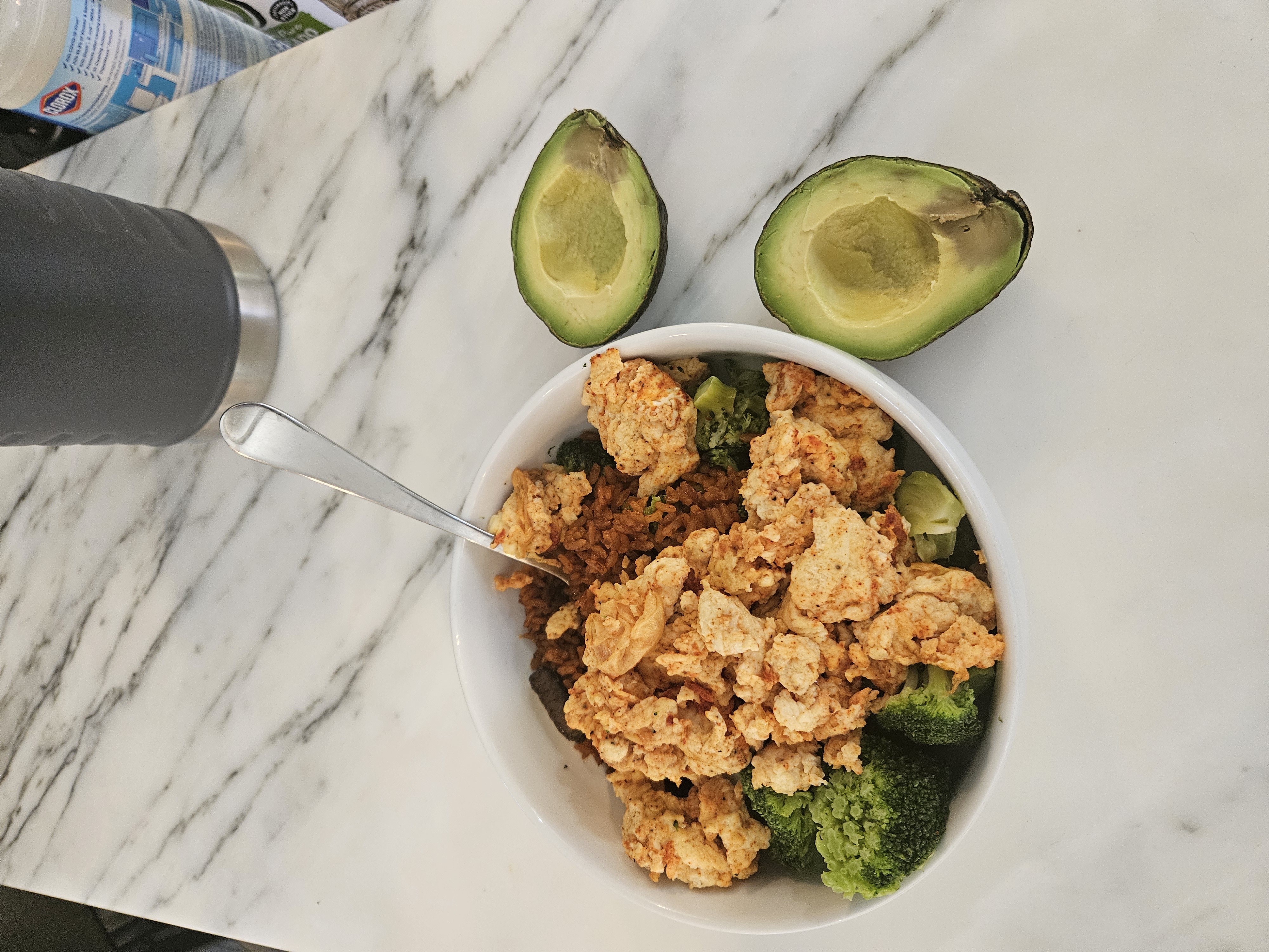 Scrambled Egg Veggie Bowl