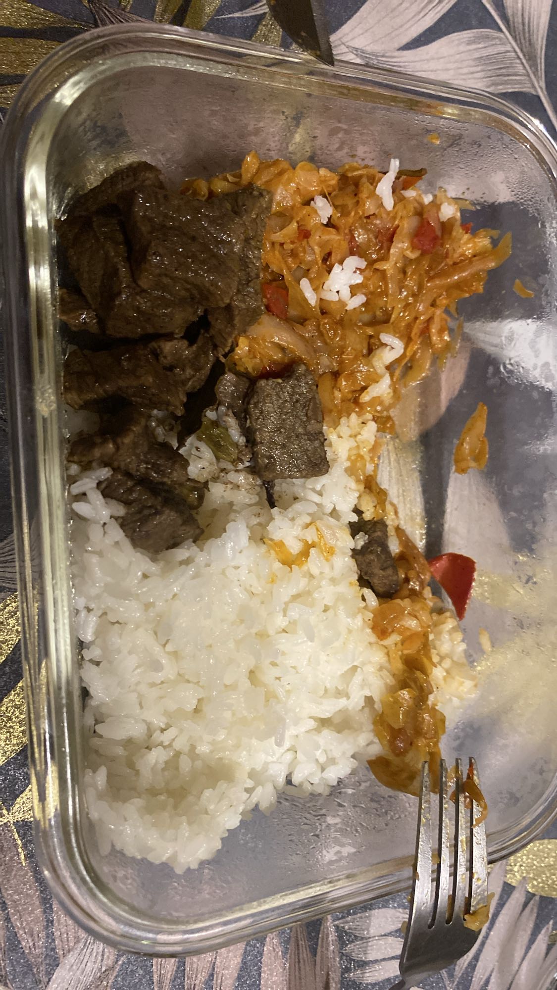Beef, rice and veggie mix