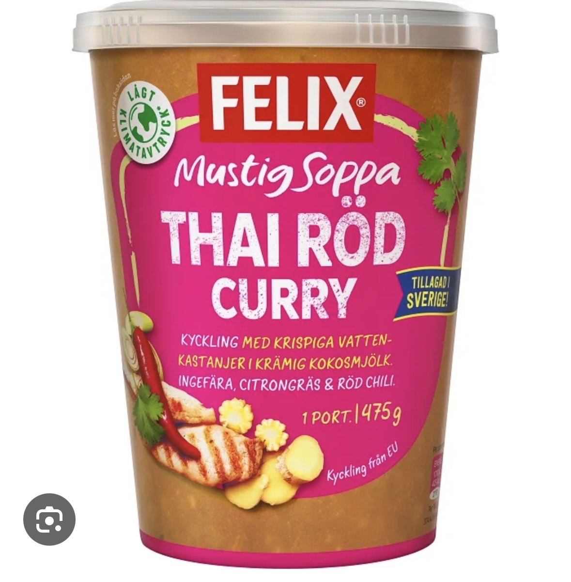 Thai röd curry soppa