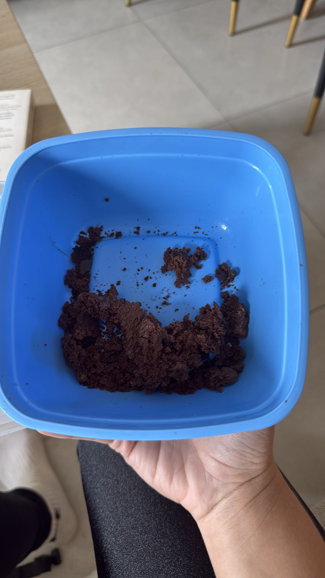 Chocolate cake leftovers