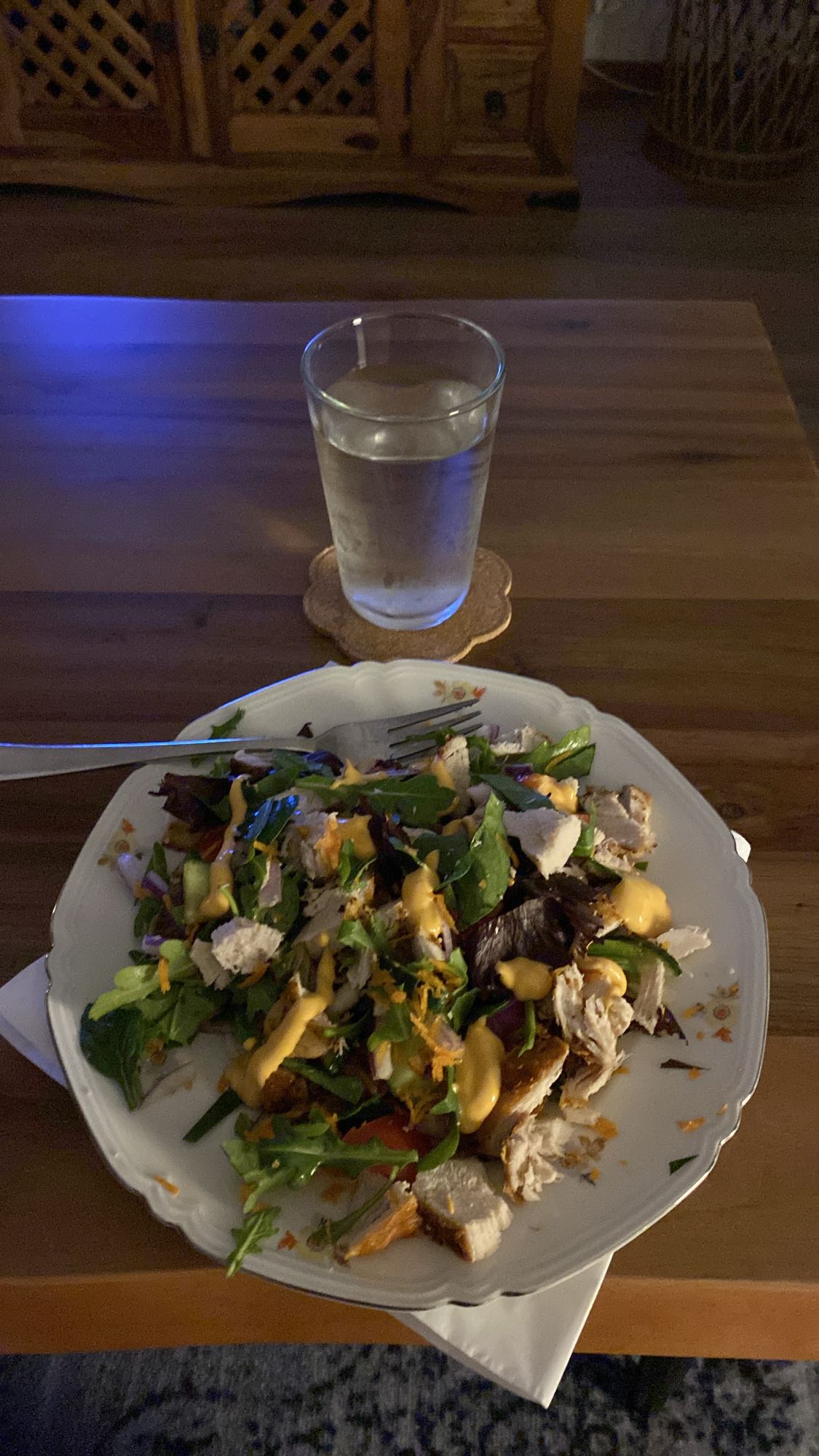 Kycklingsallad med dressing