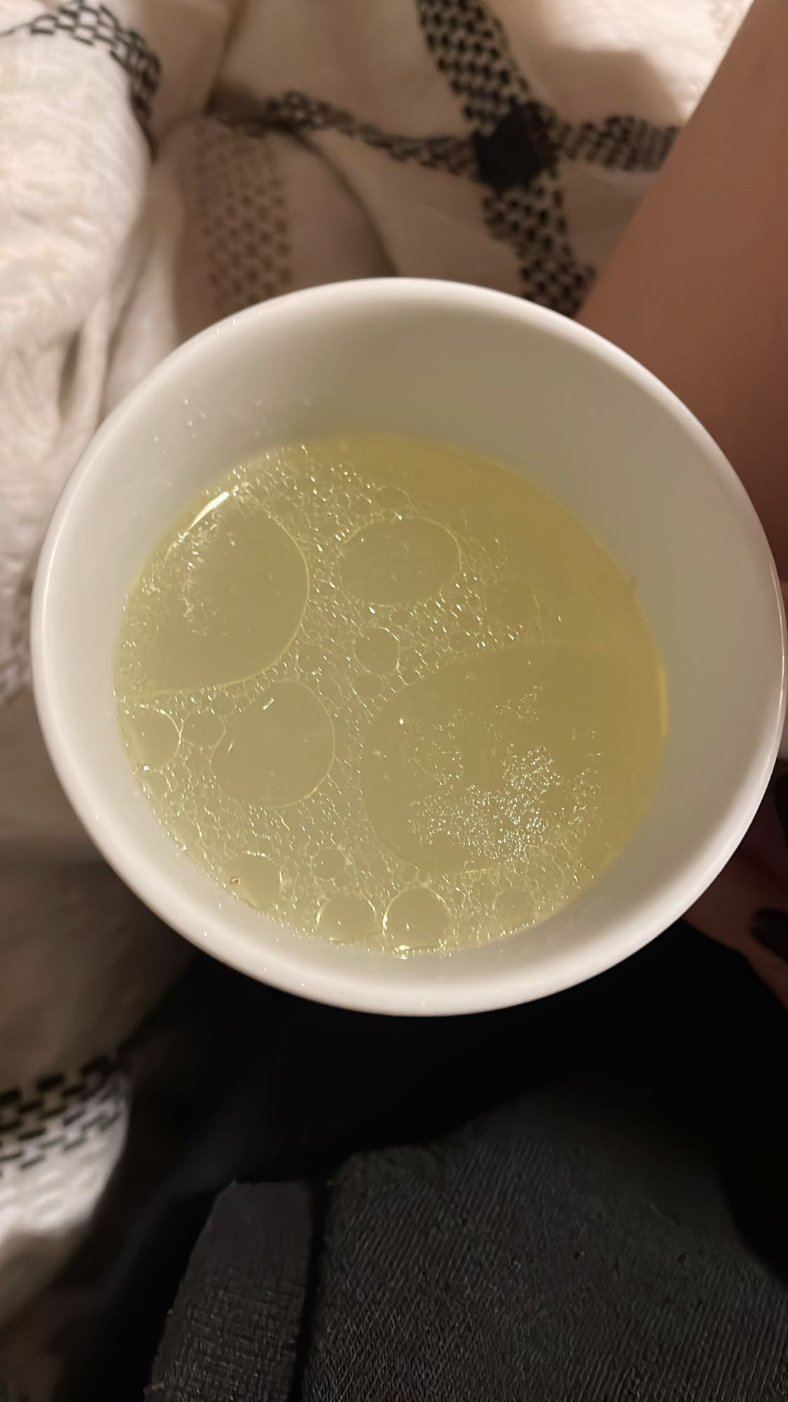 rosół z tłuszczem