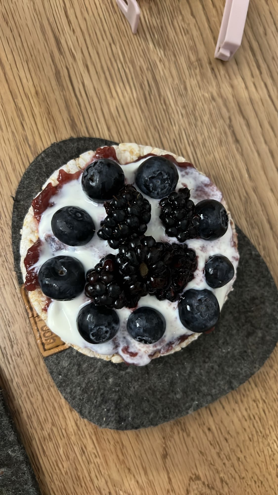 Yogurt Rice Cake Snack