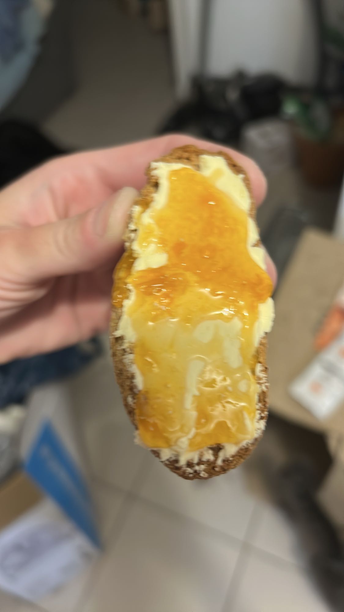 Tartine confiture beurre